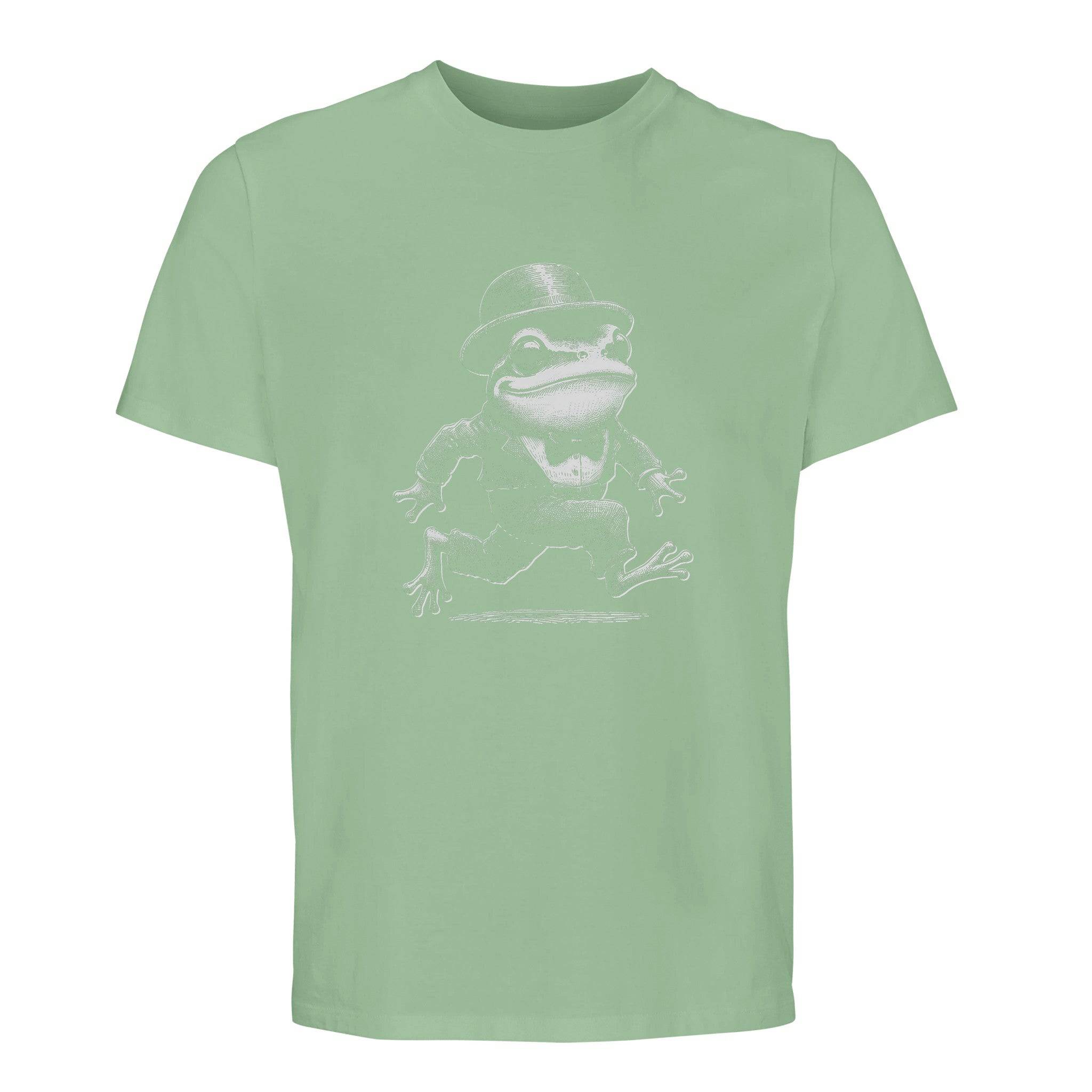 100% Organic Unisex T-shirt/Frog-Running