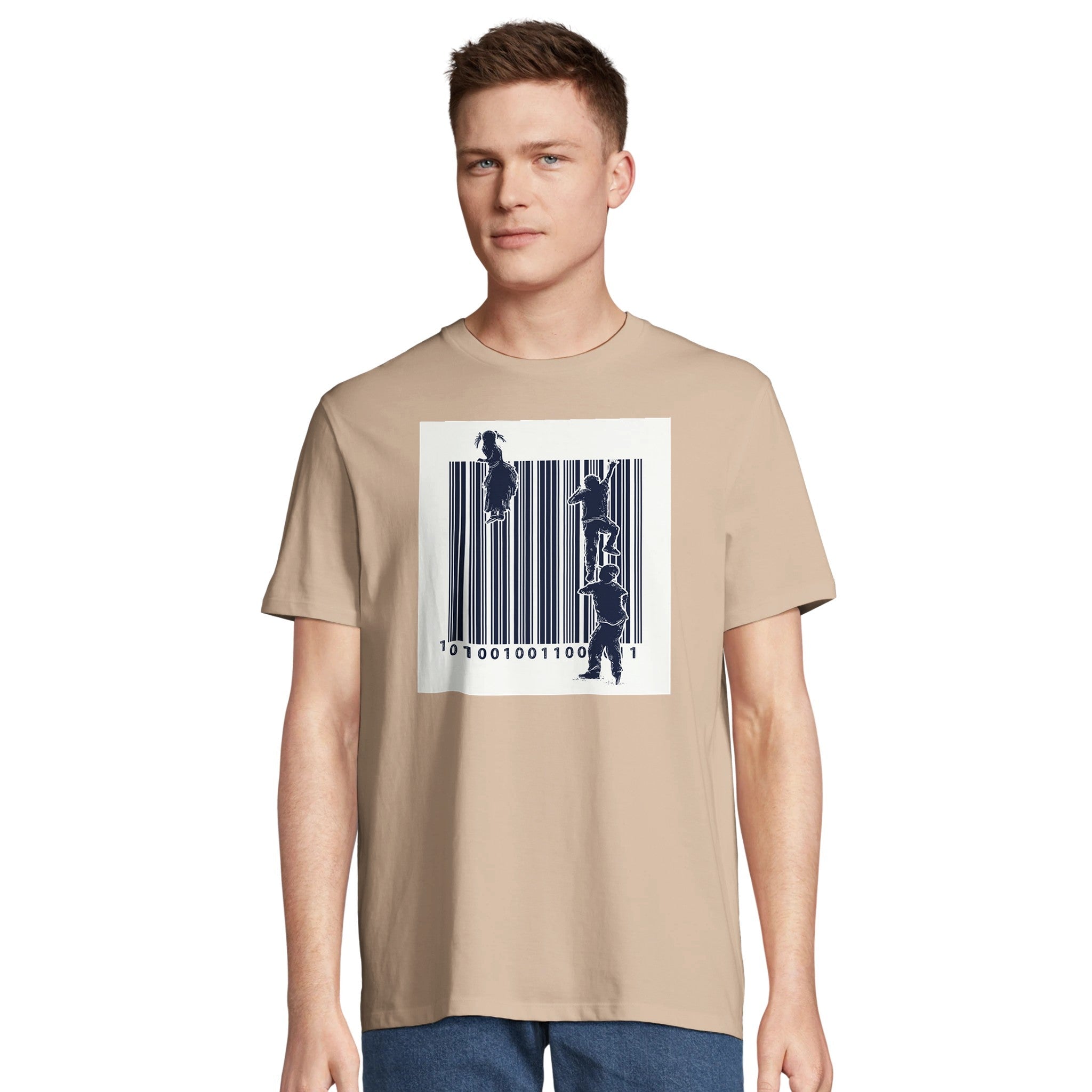 100% Organic Unisex T-shirt/Barcode-People