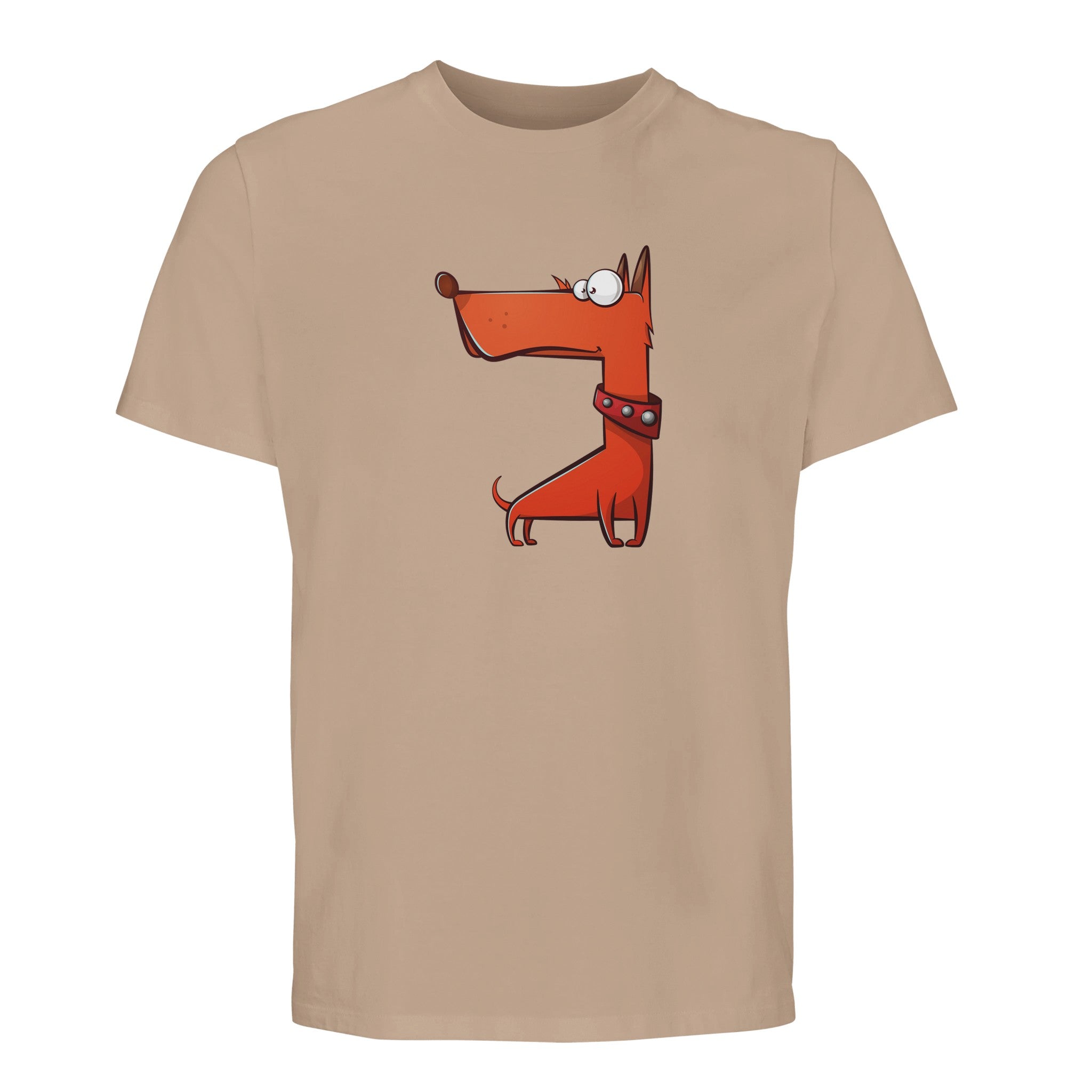 100% Organic Unisex T-shirt/Funny-Orange-Dog2