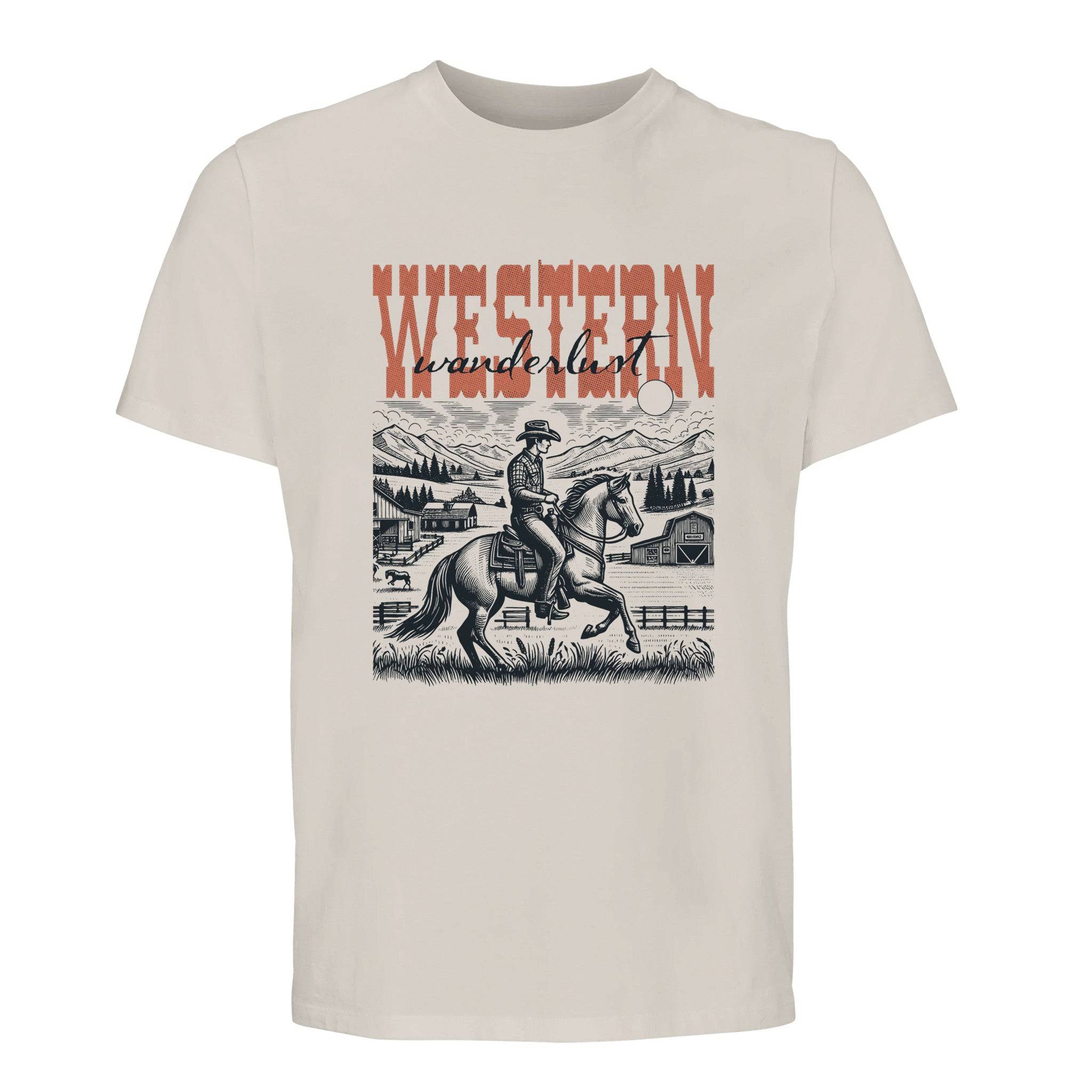 100% Organic Unisex T-shirt/Western-Cowboy