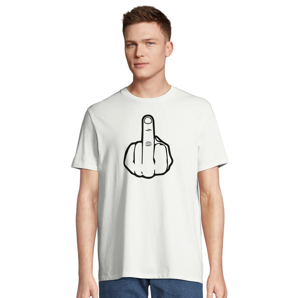 100% Organic Unisex T-shirt/Middle-Finger