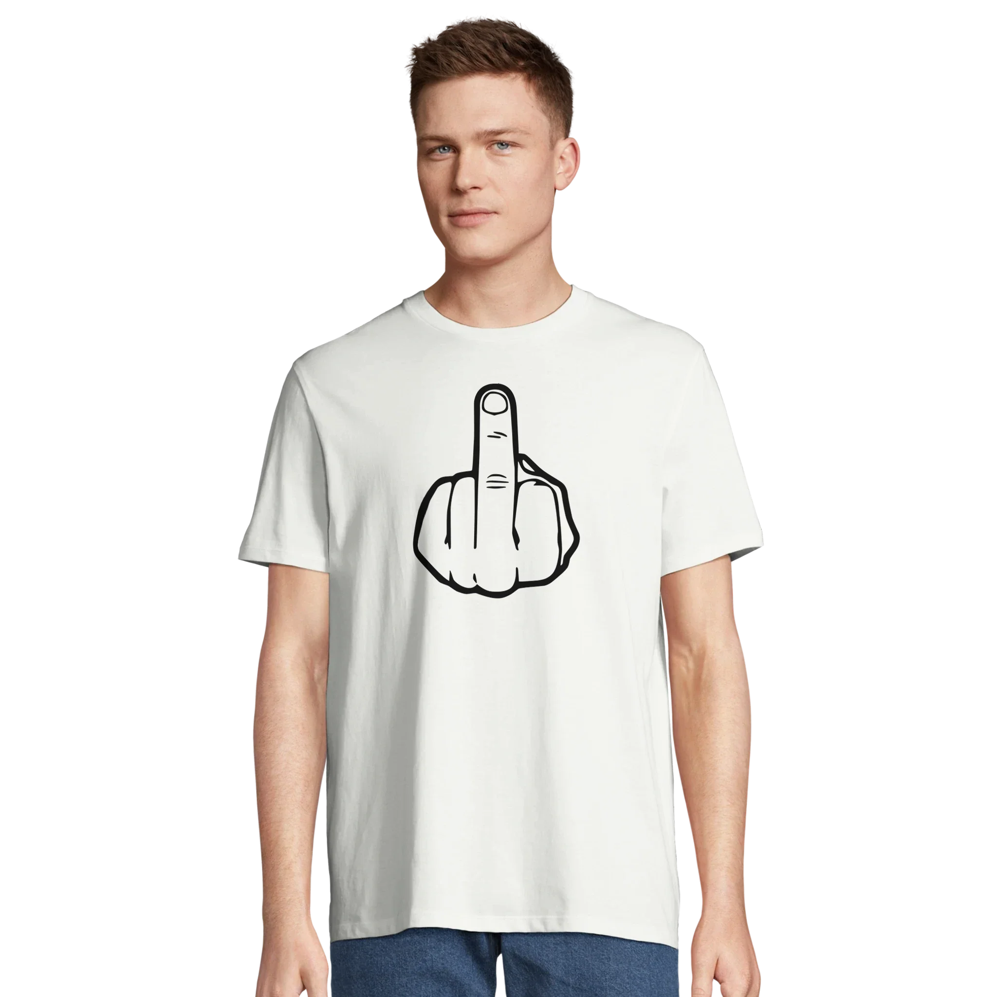 100% Organic Unisex T-shirt/Middle-Finger