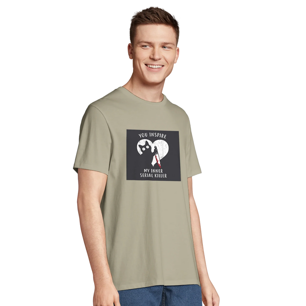 100% Organic Unisex T-shirt/Cat-Serial-Killer