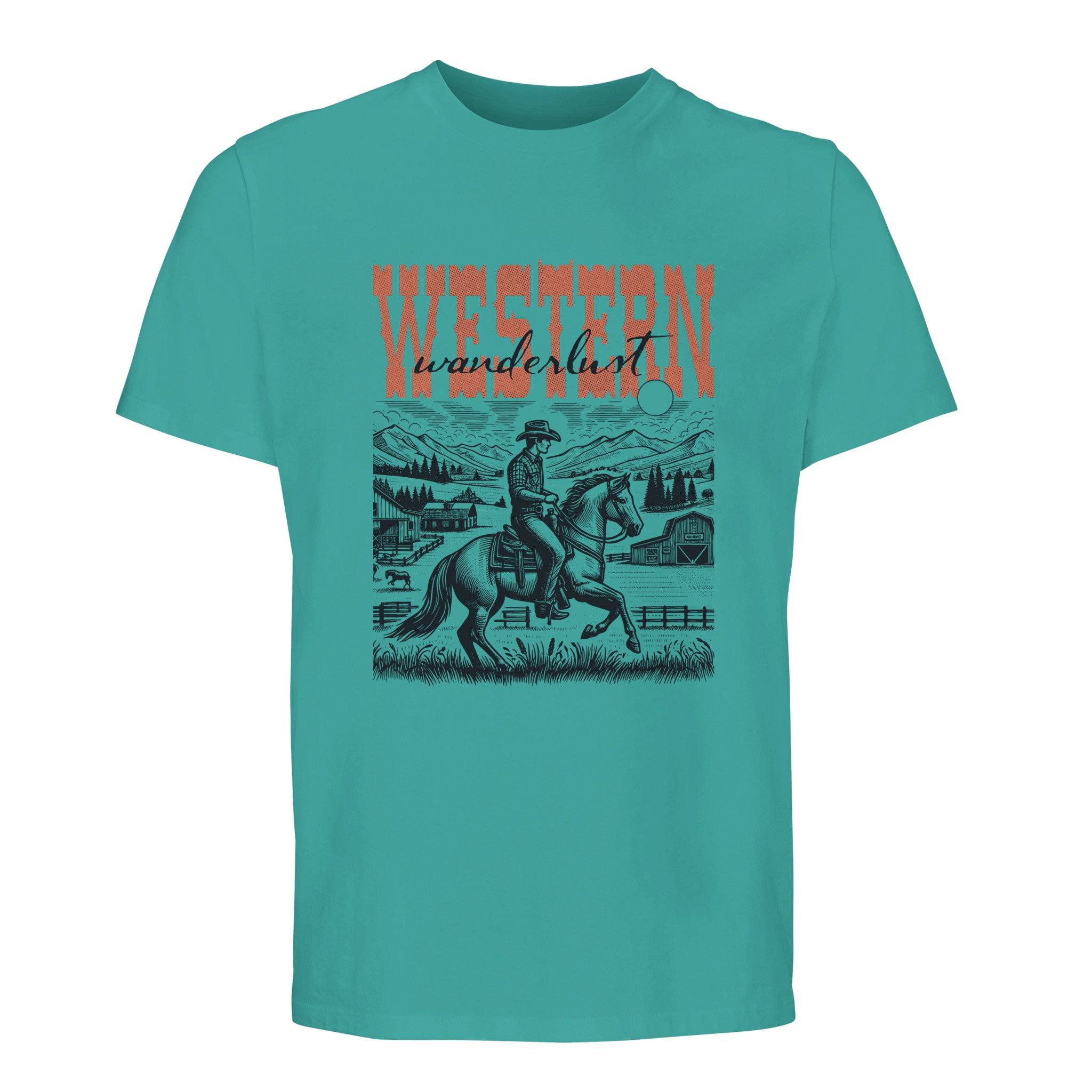 100% Organic Unisex T-shirt/Western-Cowboy