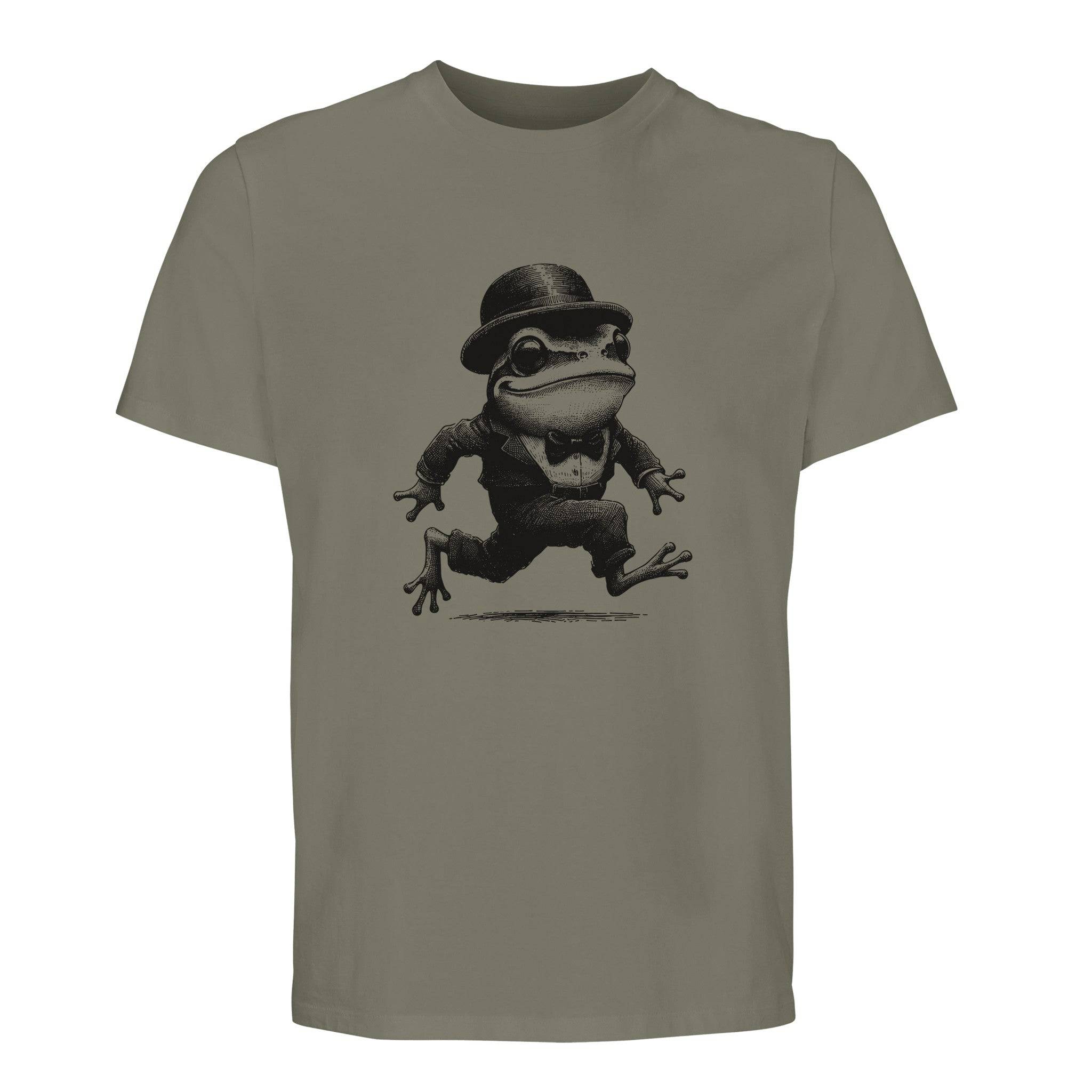 100% Organic Unisex T-shirt/Frog-Running