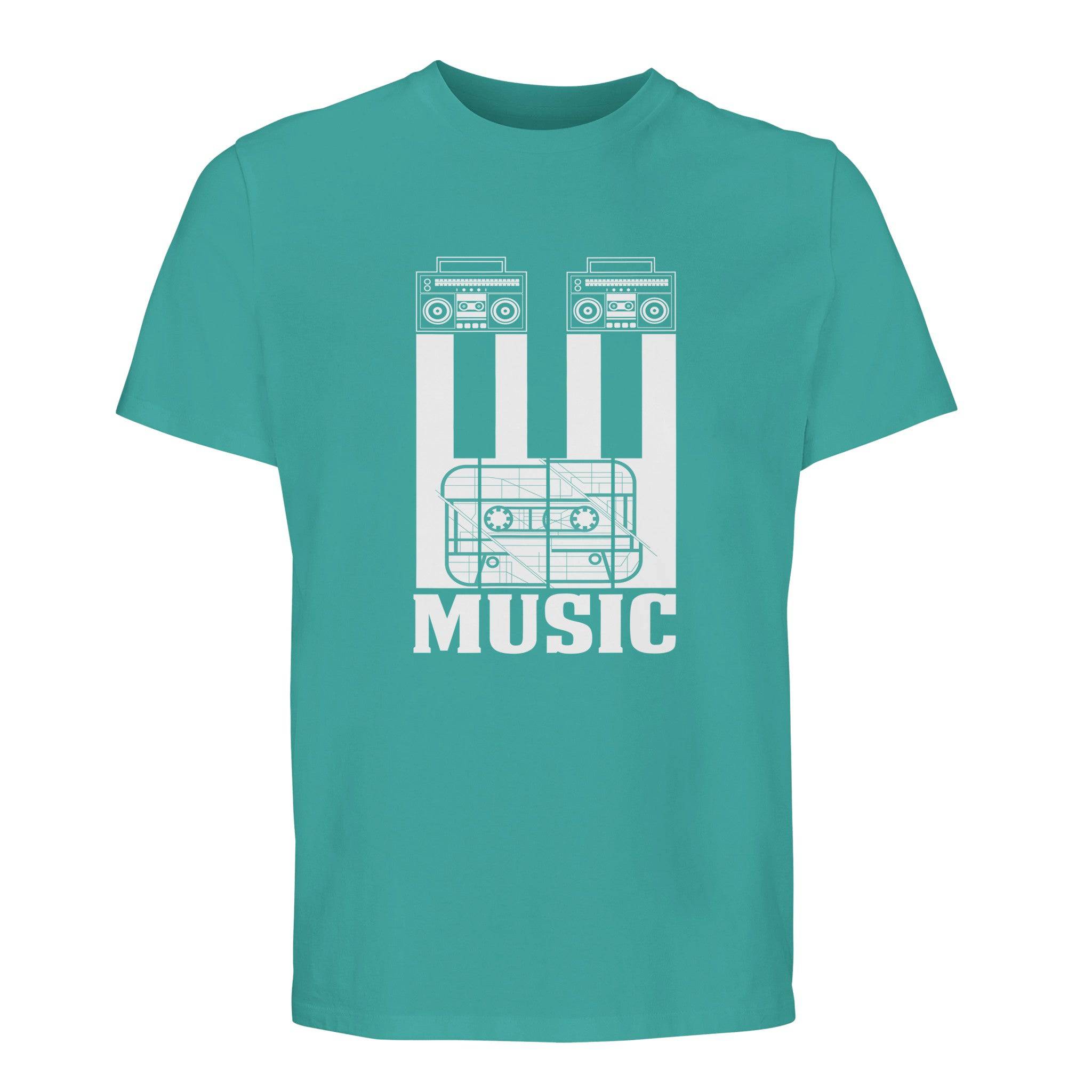 100% Organic Unisex T-shirt/Cassete-Music