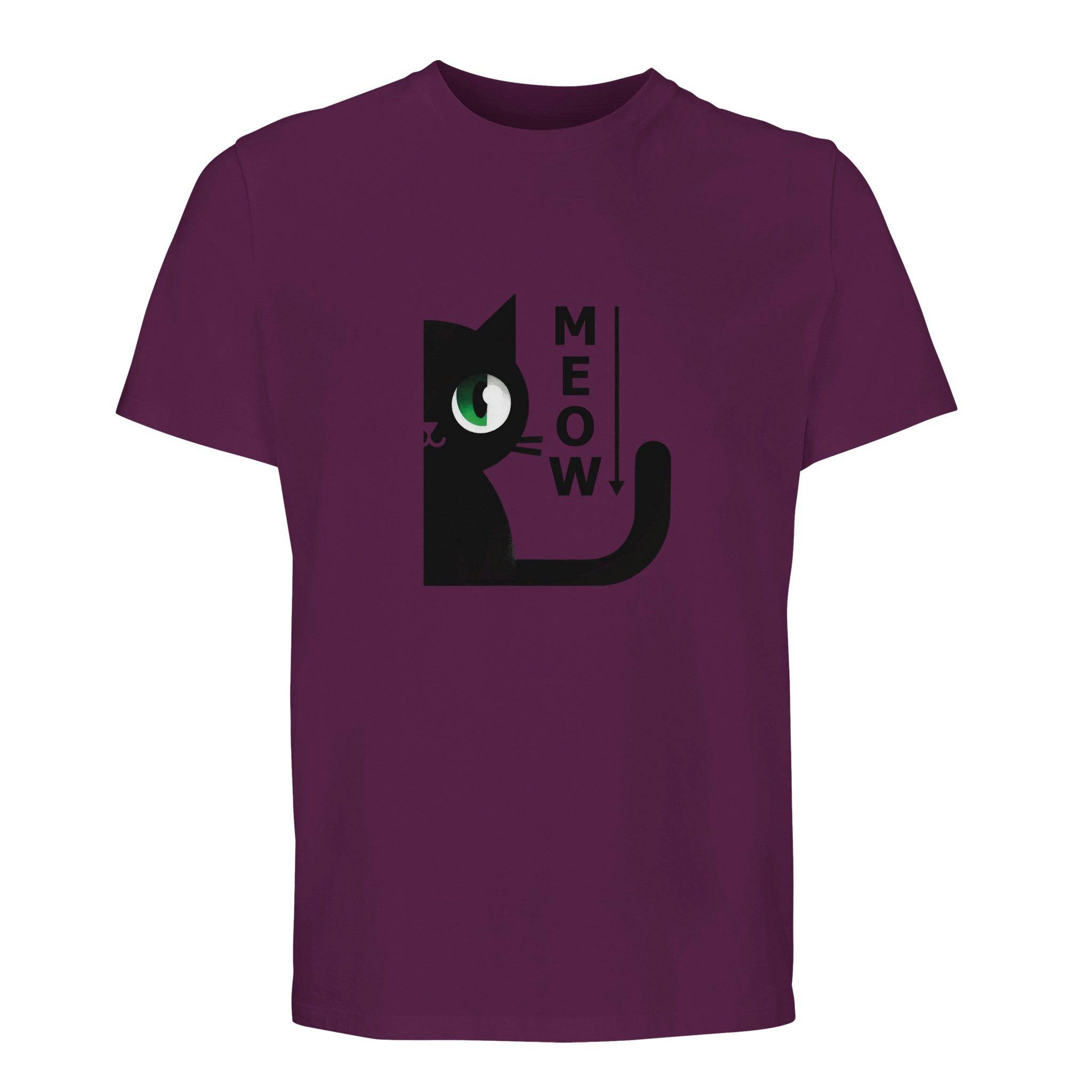 100% Organic Unisex T-shirt/Cat-Meow