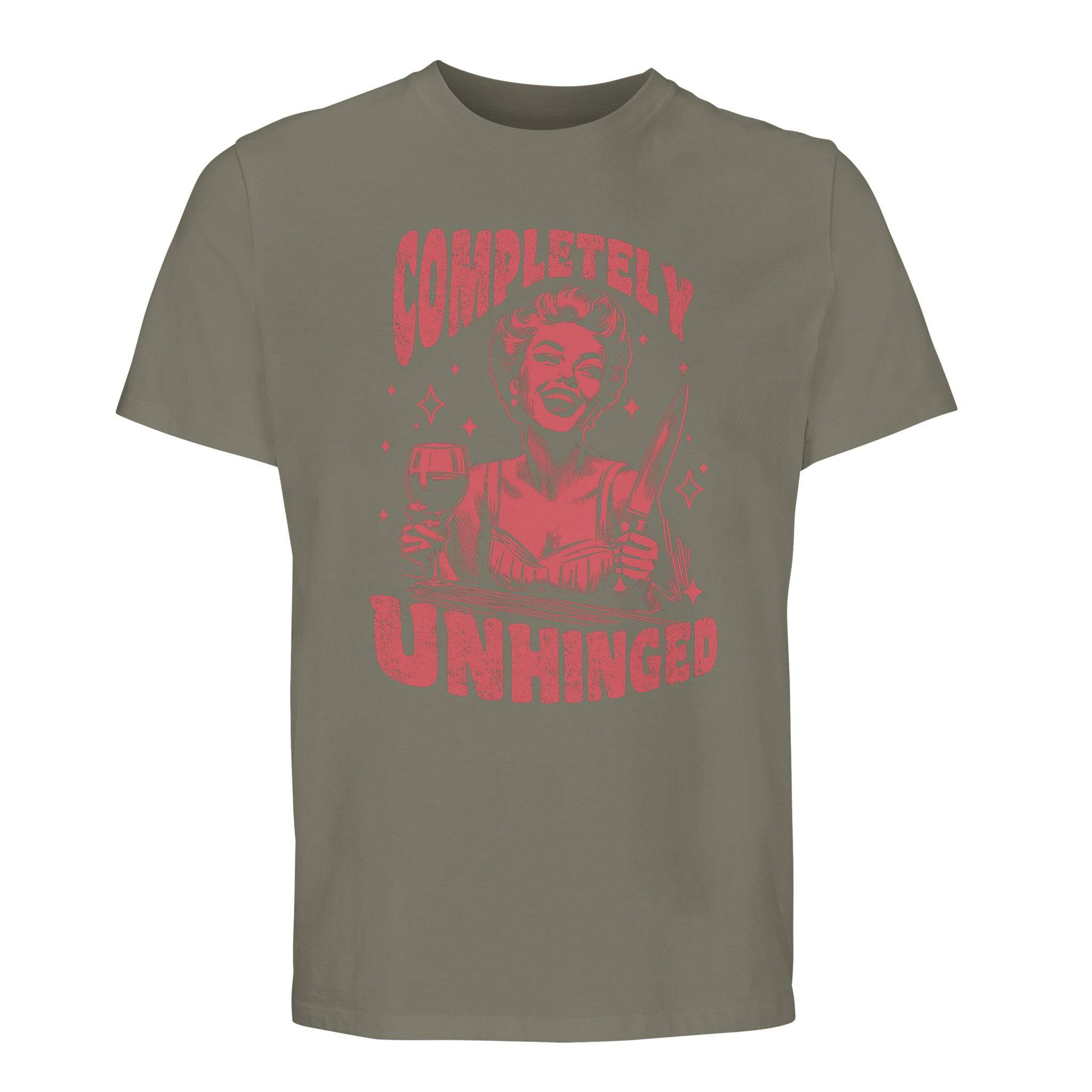 100% Organic Unisex T-shirt/Completely-Unhinged-Dark