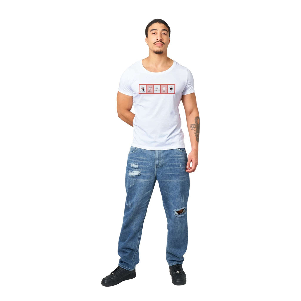 100% Organic Unisex T-shirt/Cats-In-Windows