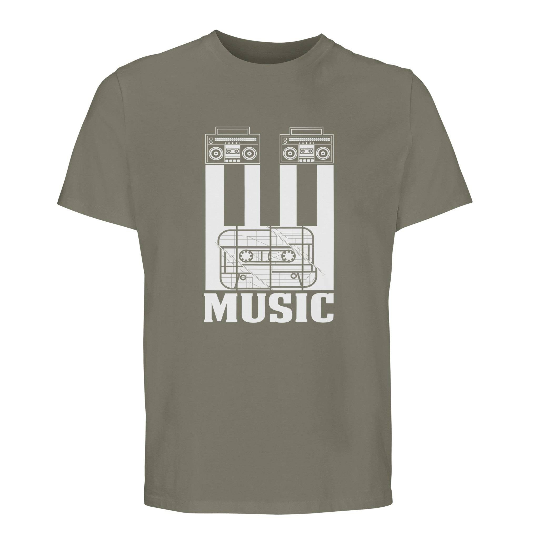 100% Organic Unisex T-shirt/Cassete-Music