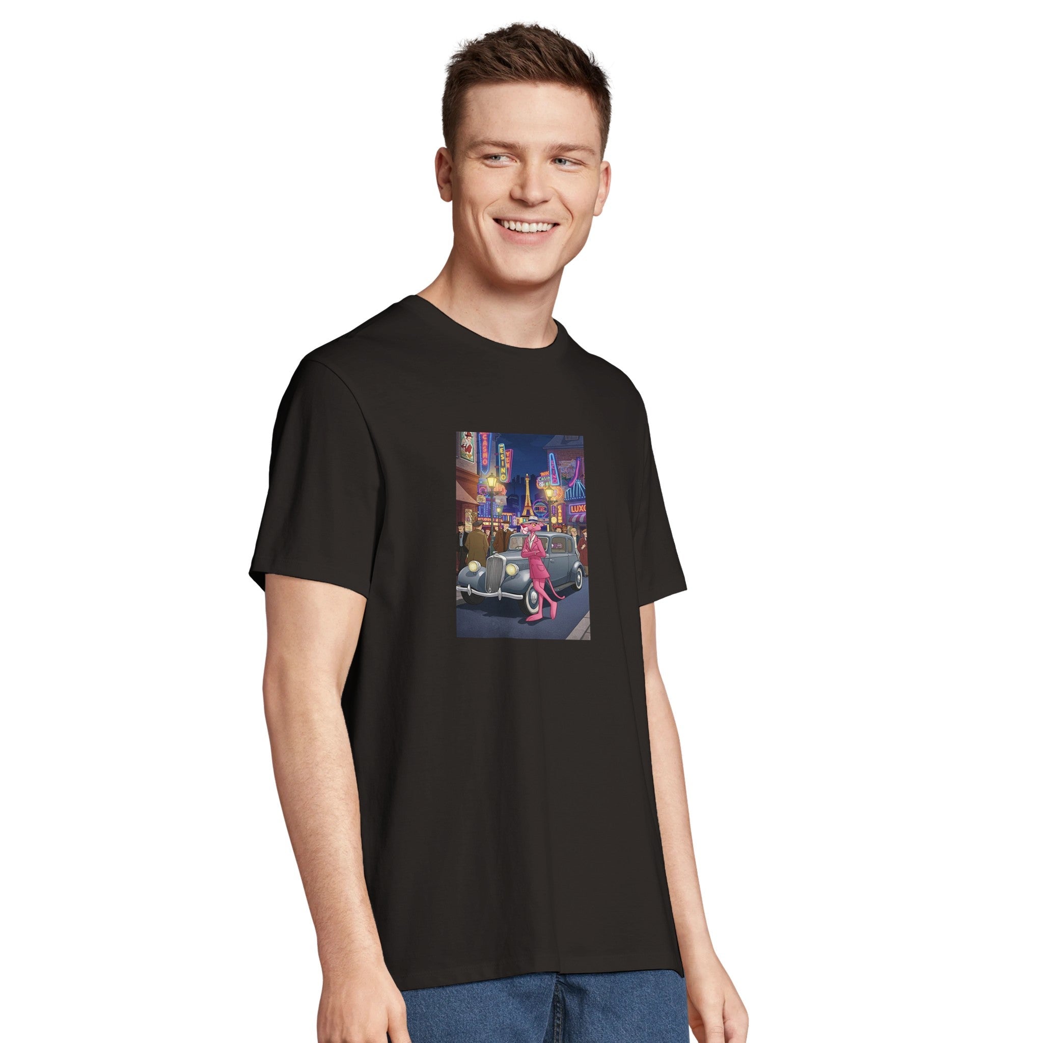 Classic Pink Panther Paris Night/Sustainable-Organic-Cotton-Apparel
