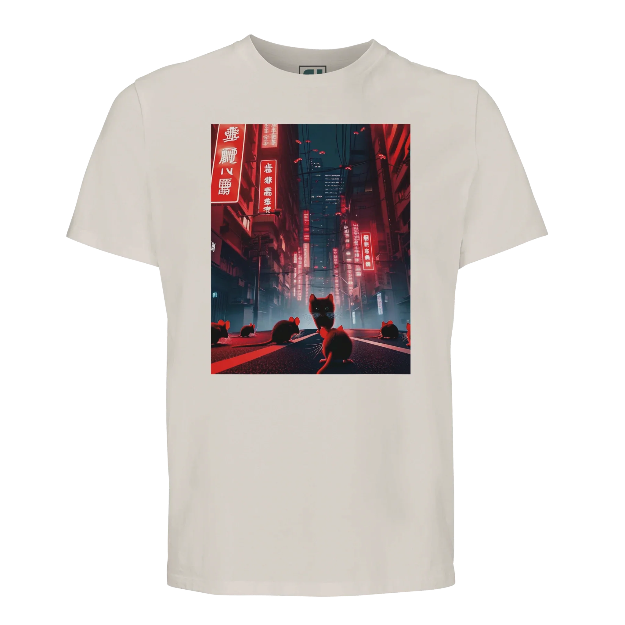 Red Mice & Cats T-Shirt /Sustainable-Organic-Cotton-Apparel