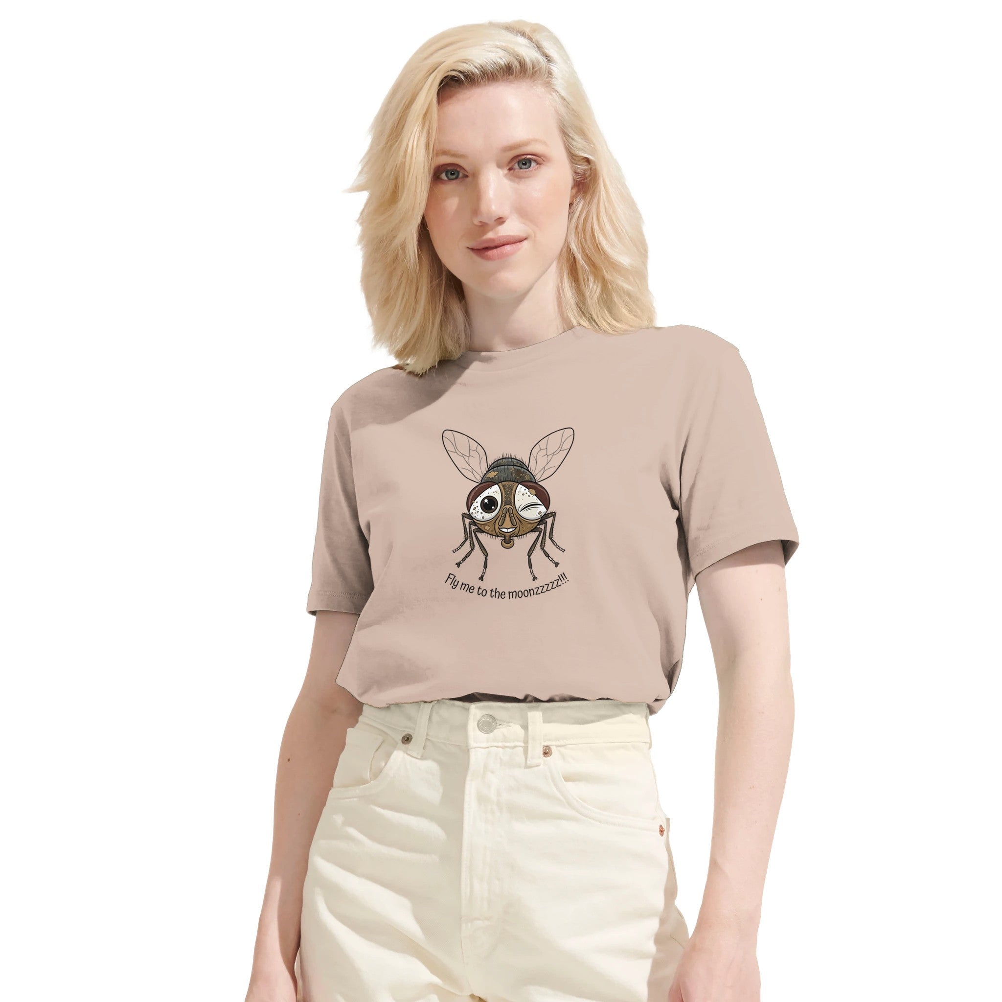 Wacky Winking Fly Organic Cotton Tee /Sustainable-Organic-Cotton-Apparel