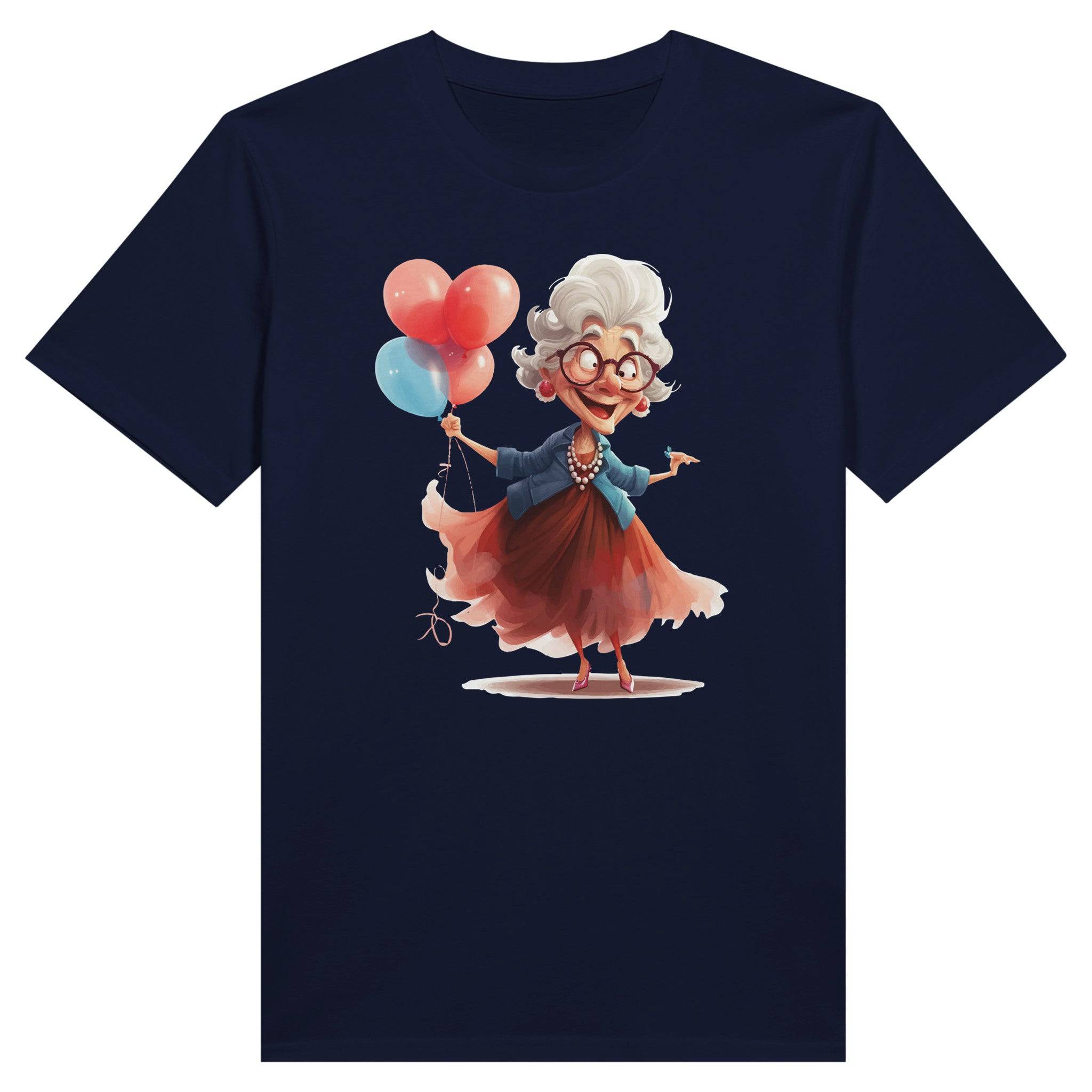 100% Organic Unisex T-shirt/Grandma-Balloons