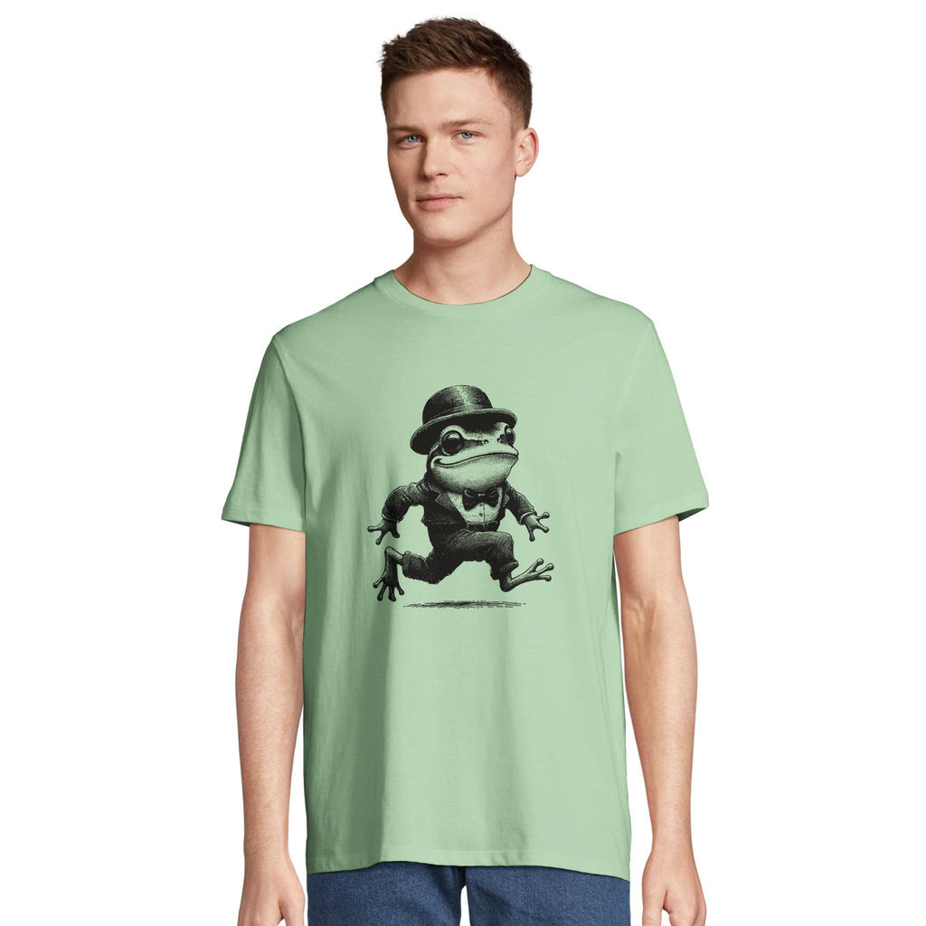 100% Organic Unisex T-shirt/Frog-Running