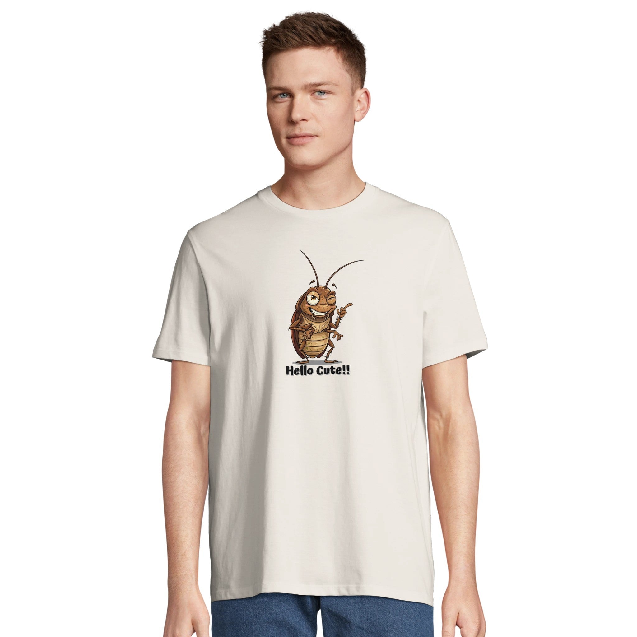 Wacky Winking Cockroach /Playful Insect Art Apparel in/Sustainable-Organic-Cotton-Apparel