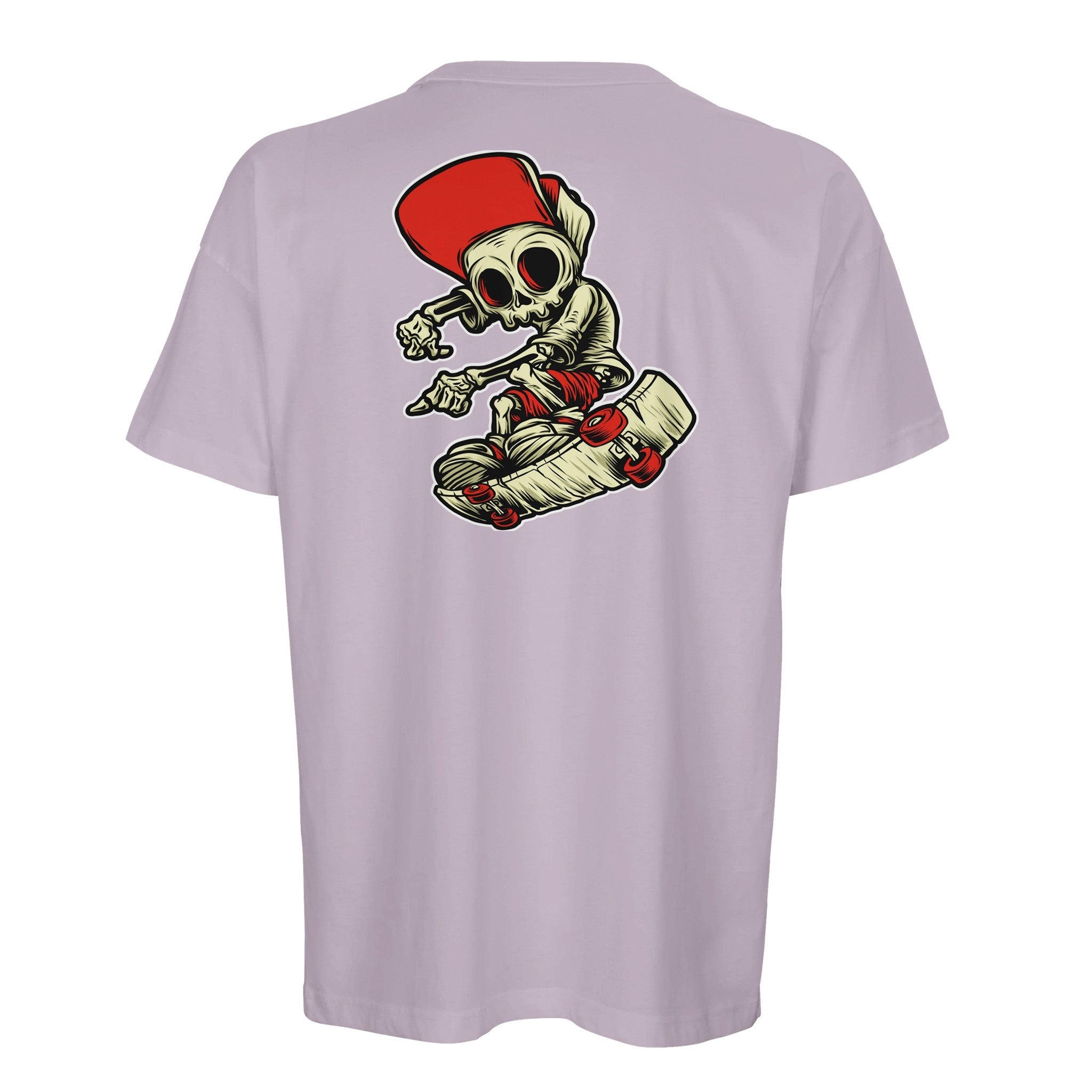 Organic Oversized T-shirt/Skater Skeleton  - Eco-Friendly Streetwear