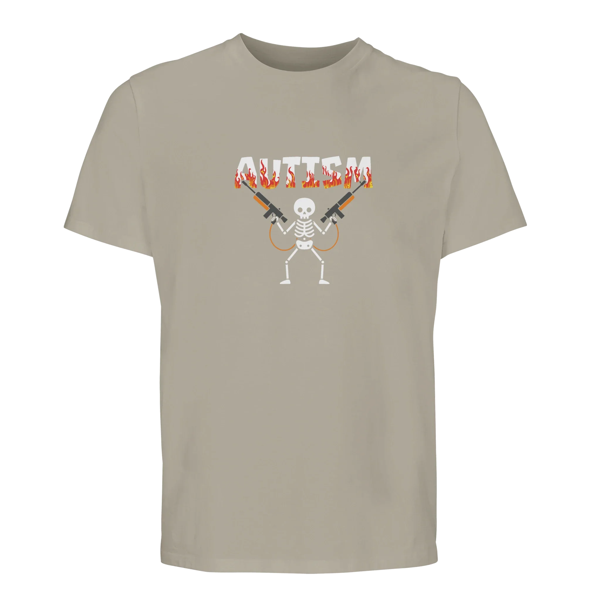 100% Organic unisex T-shirt/Autism-Skeleton