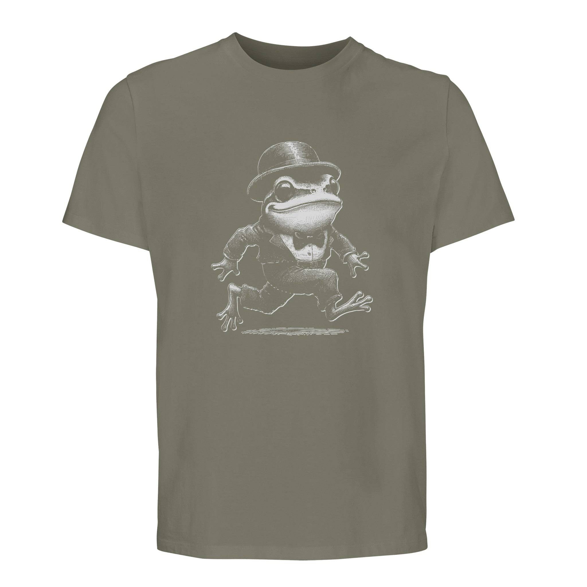 100% Organic Unisex T-shirt/Frog-Running