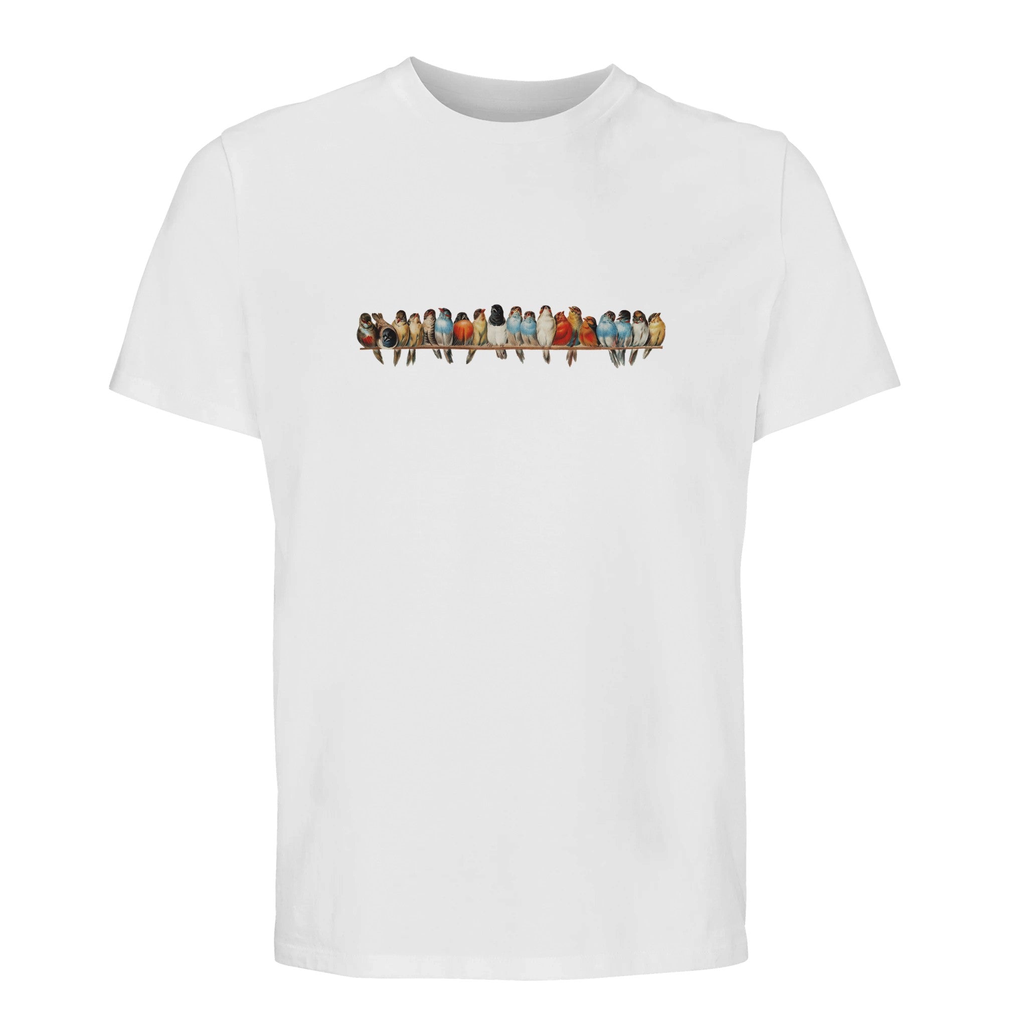 100% Organic Unisex T-shirt/Birds-On-The-Wire/Convension