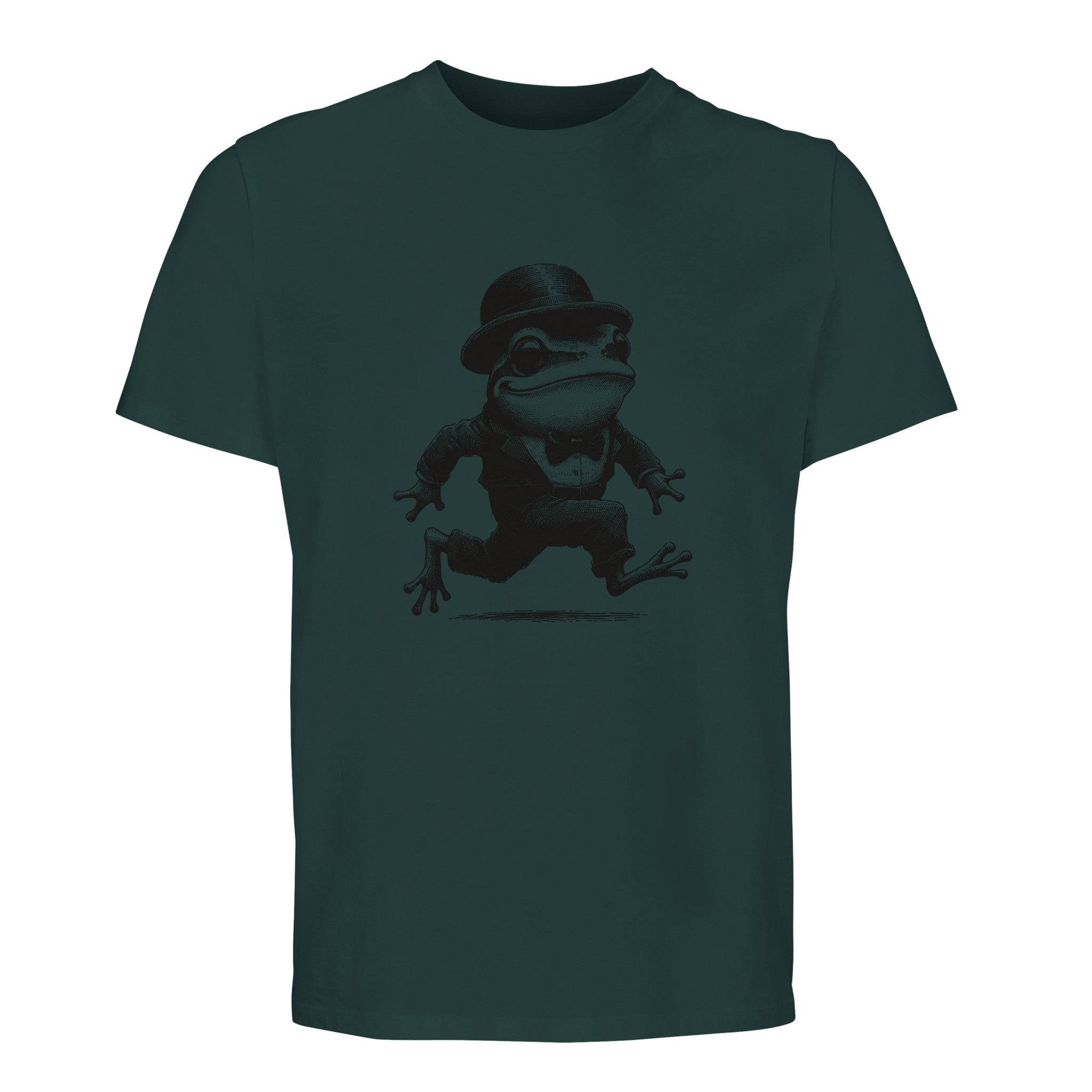 100% Organic Unisex T-shirt/Frog-Running