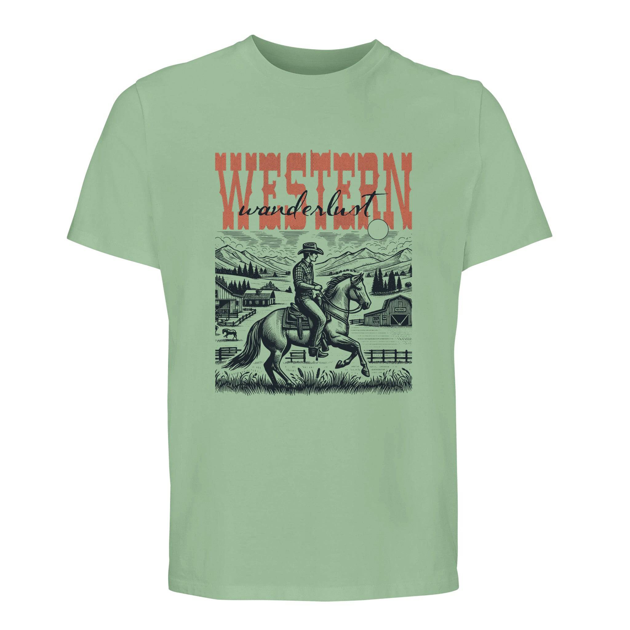 100% Organic Unisex T-shirt/Western-Cowboy