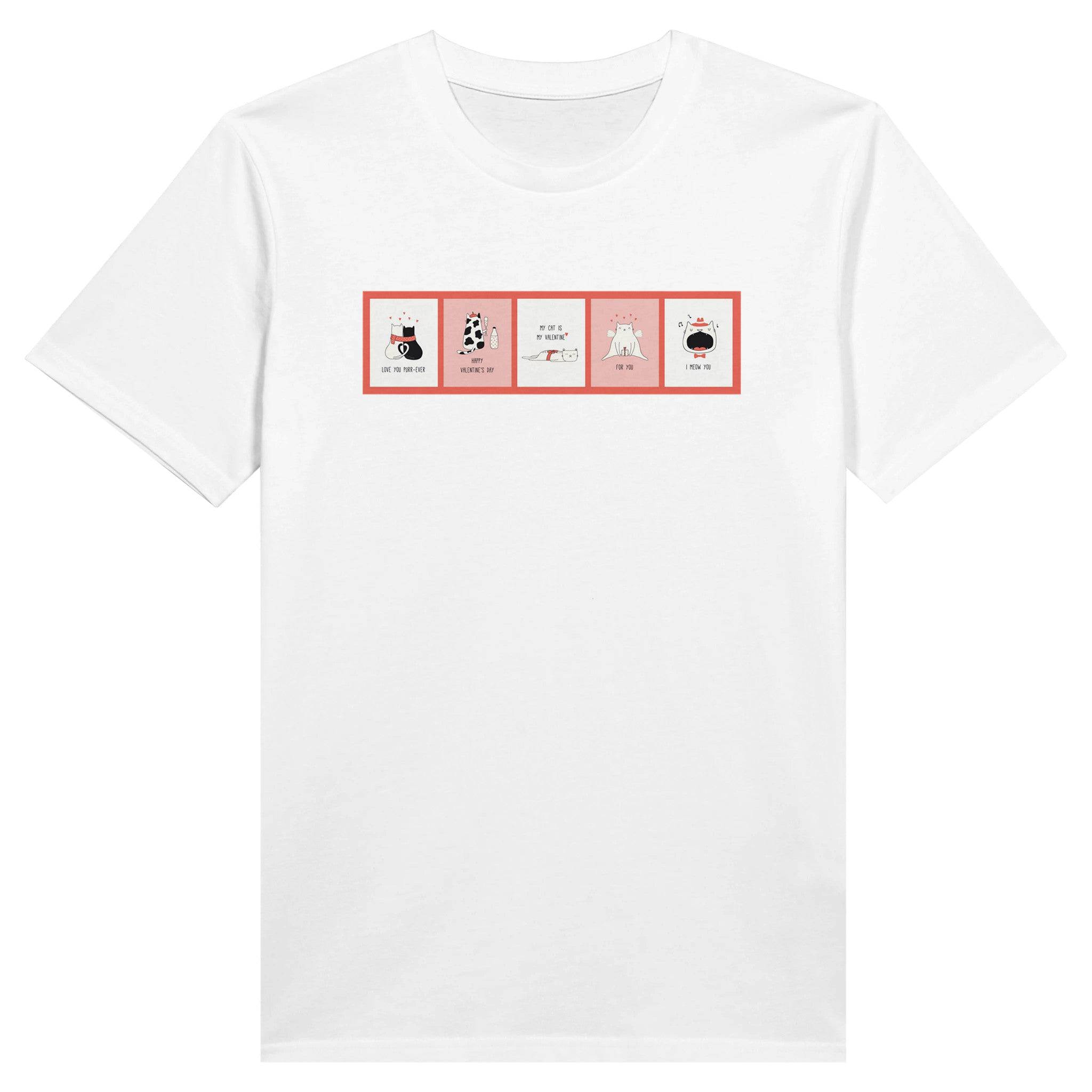 100% Organic Unisex T-shirt/Cats-In-Windows