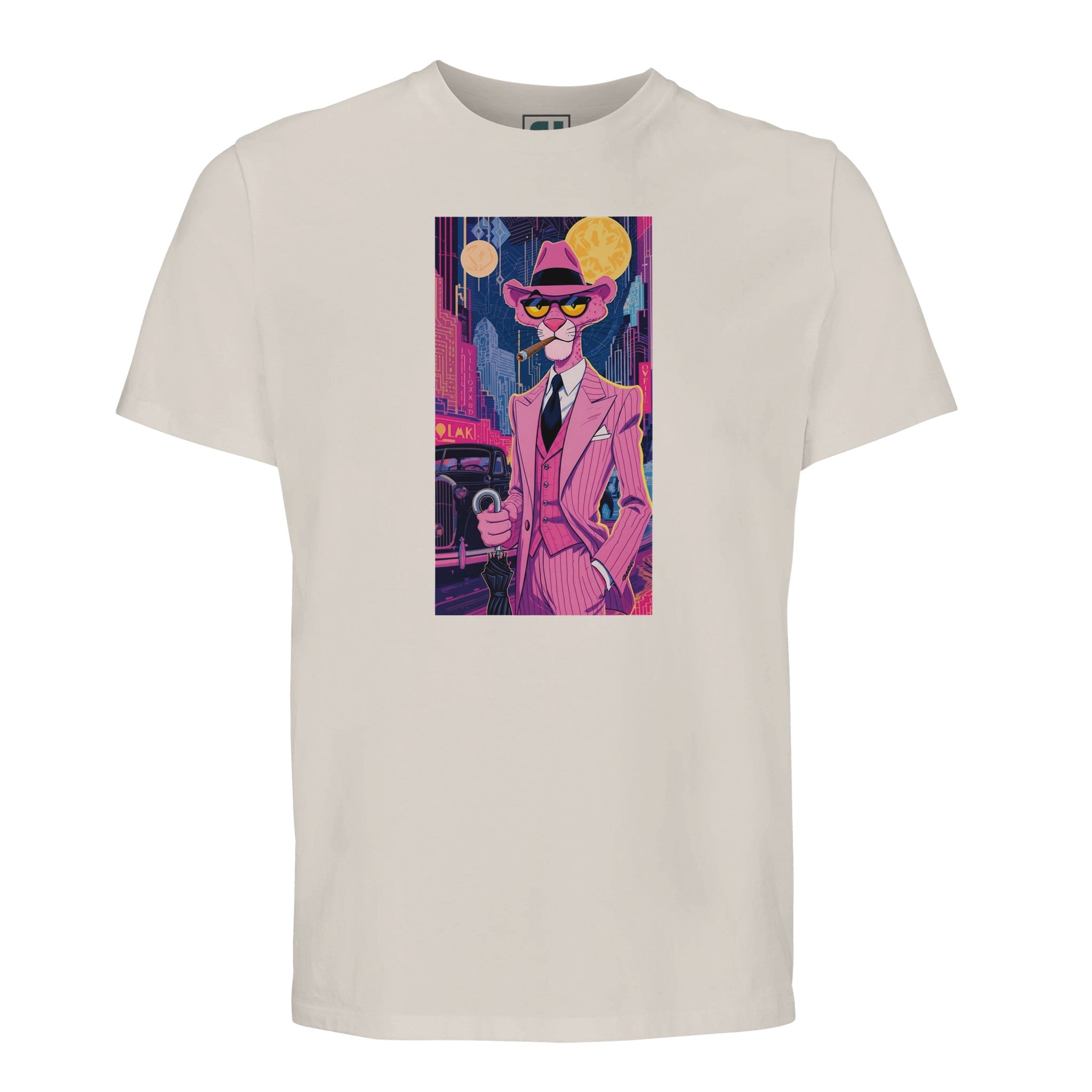 Pink Panther Noir - Retro City/ for Iconic Style/Sustainable-Organic-Cotton-Apparel