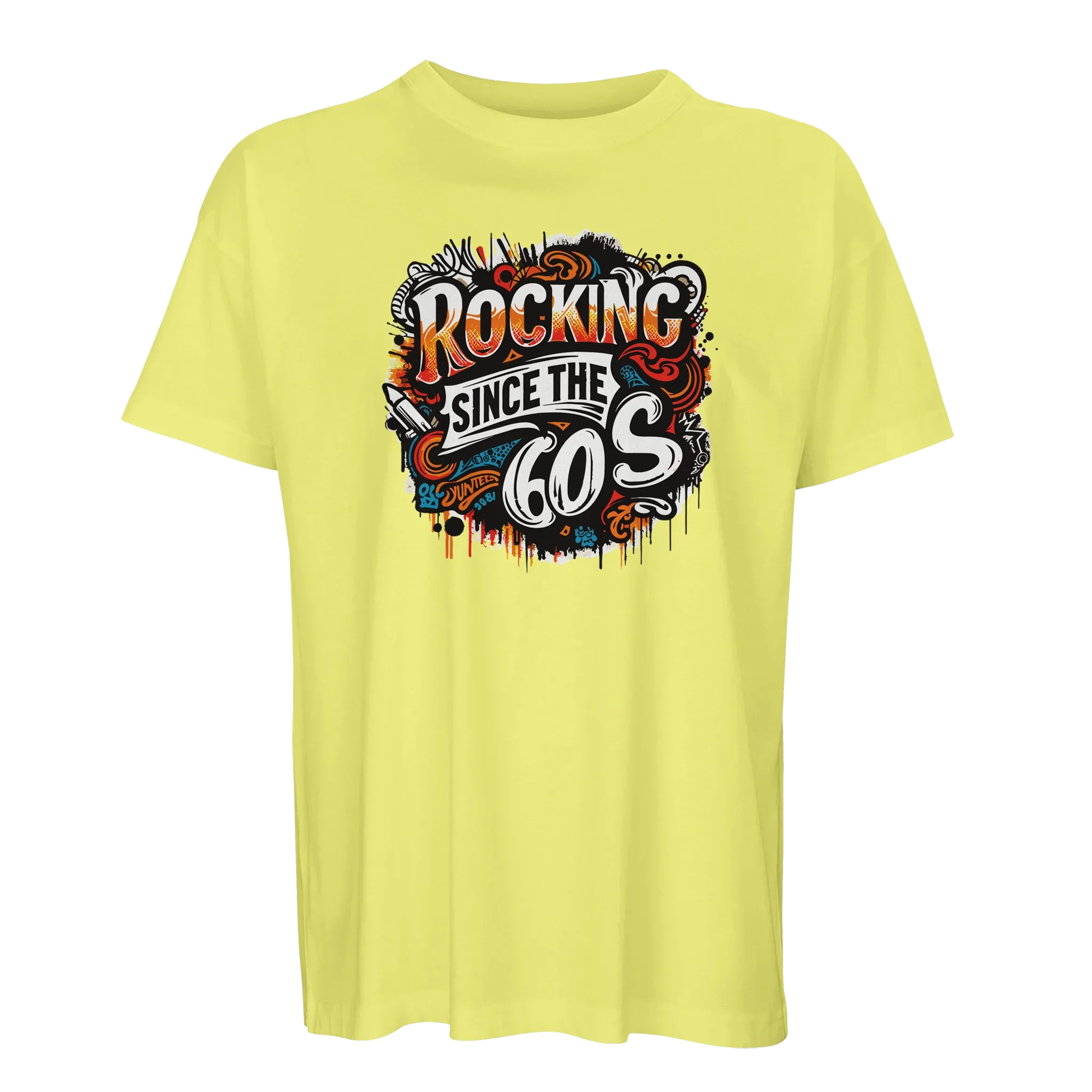 Organic Oversized T-shirt/Rocking-60's