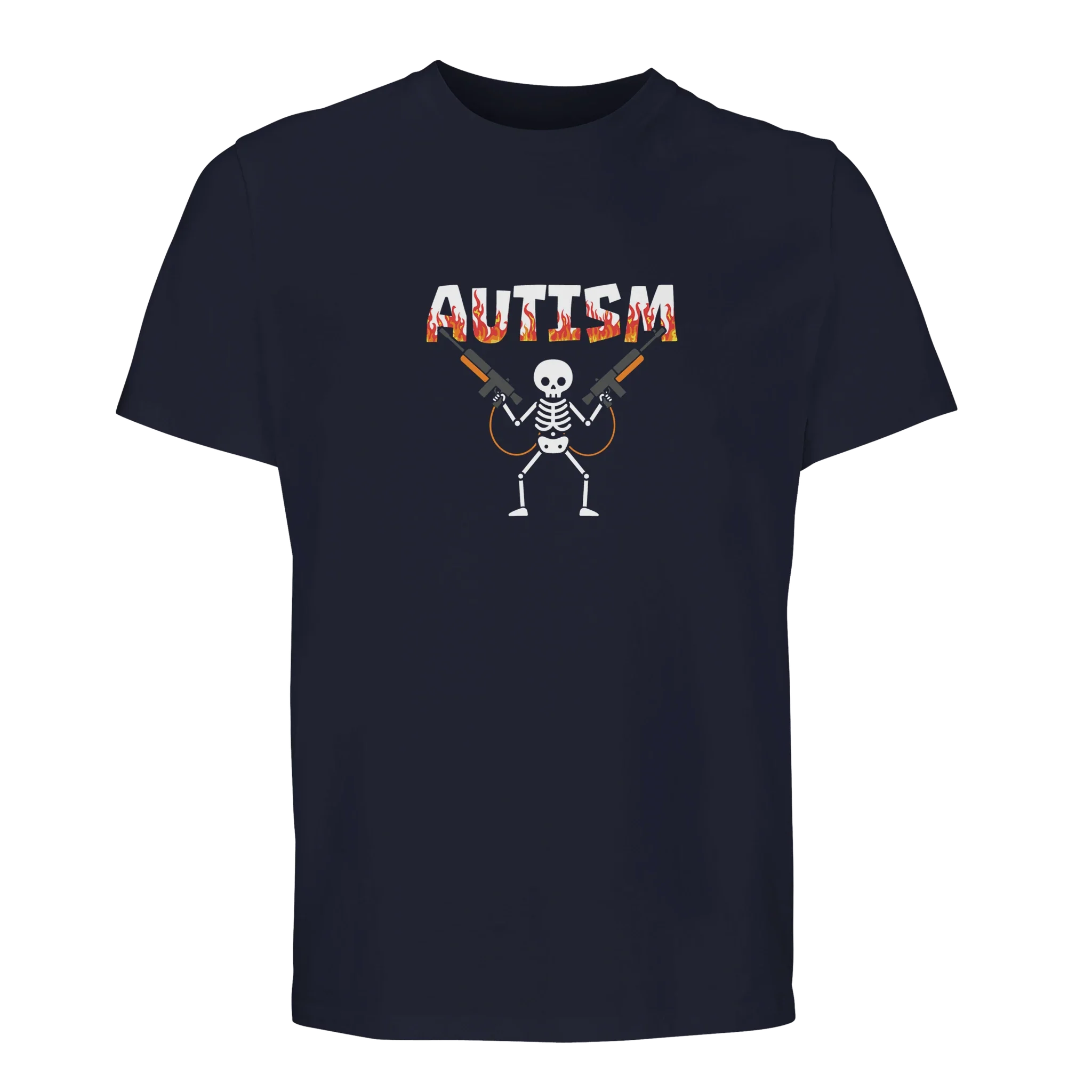 100% Organic unisex T-shirt/Autism-Skeleton