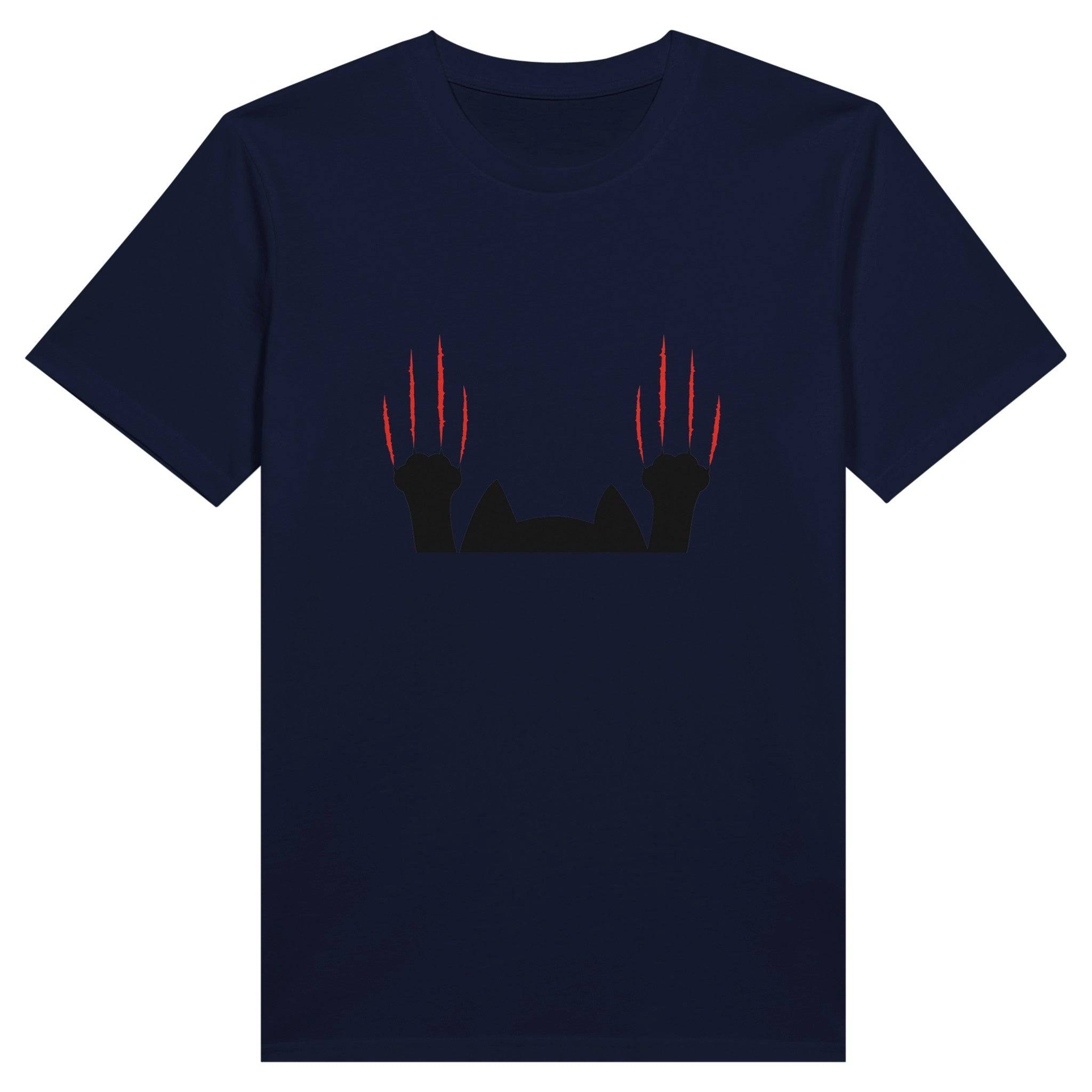 100% Organic Unisex T-shirt/Cat-Scratching-With-2-Paws
