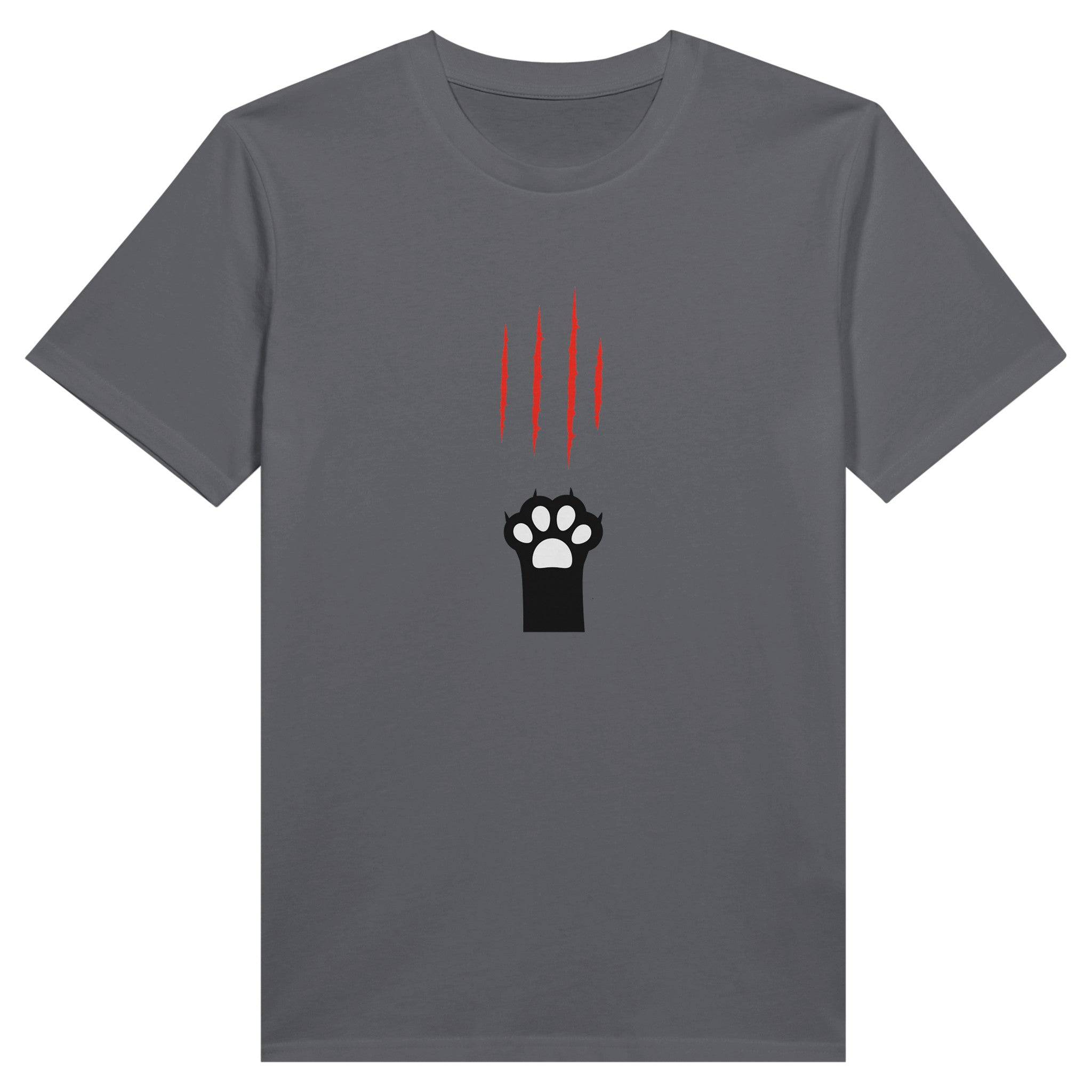 100% Organic Unisex T-shirt/Cat-Paw-Scratch