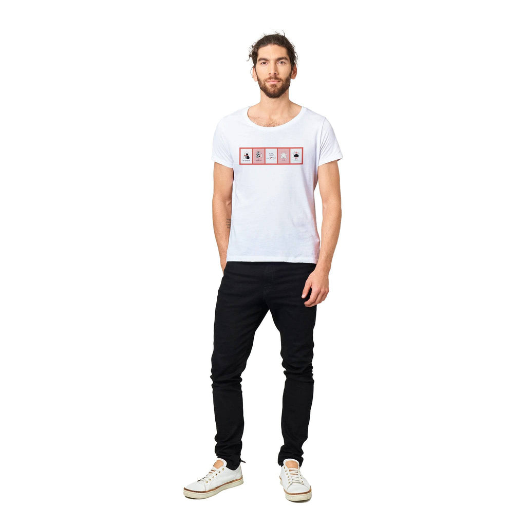 100% Organic Unisex T-shirt/Cats-In-Windows