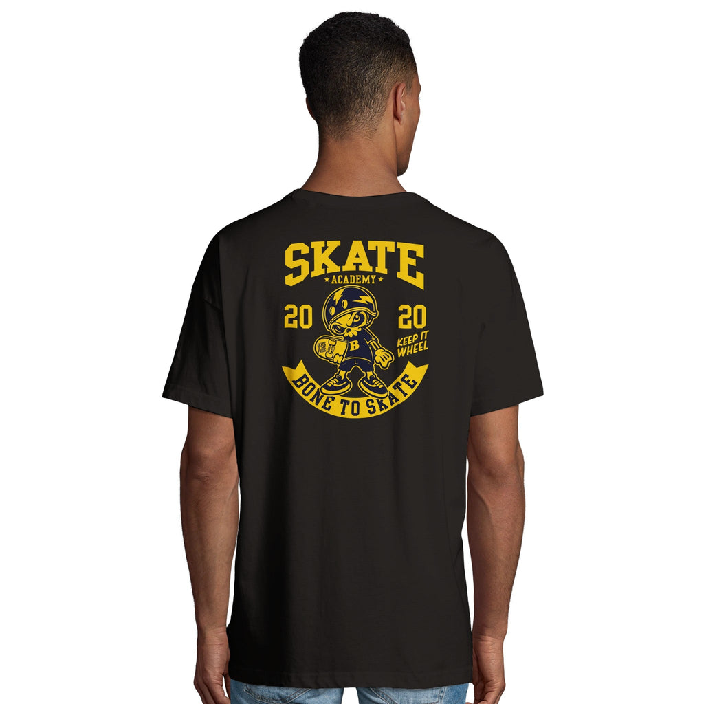Organic Oversized T-Shirt/Skate Academy : Bone to Skate Edition