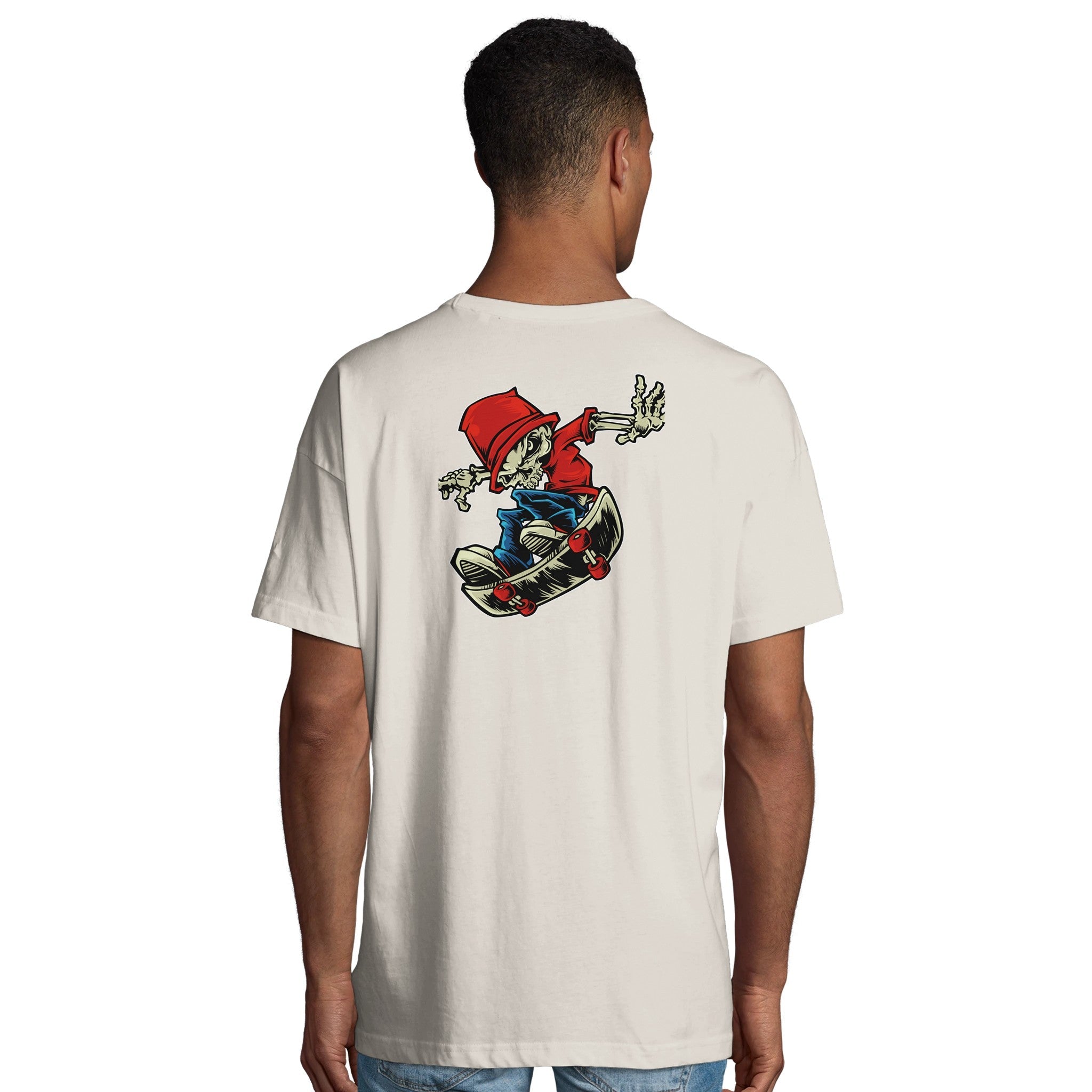 Organic Oversized T-shirt/Skater Skeleton  - Eco-Friendly