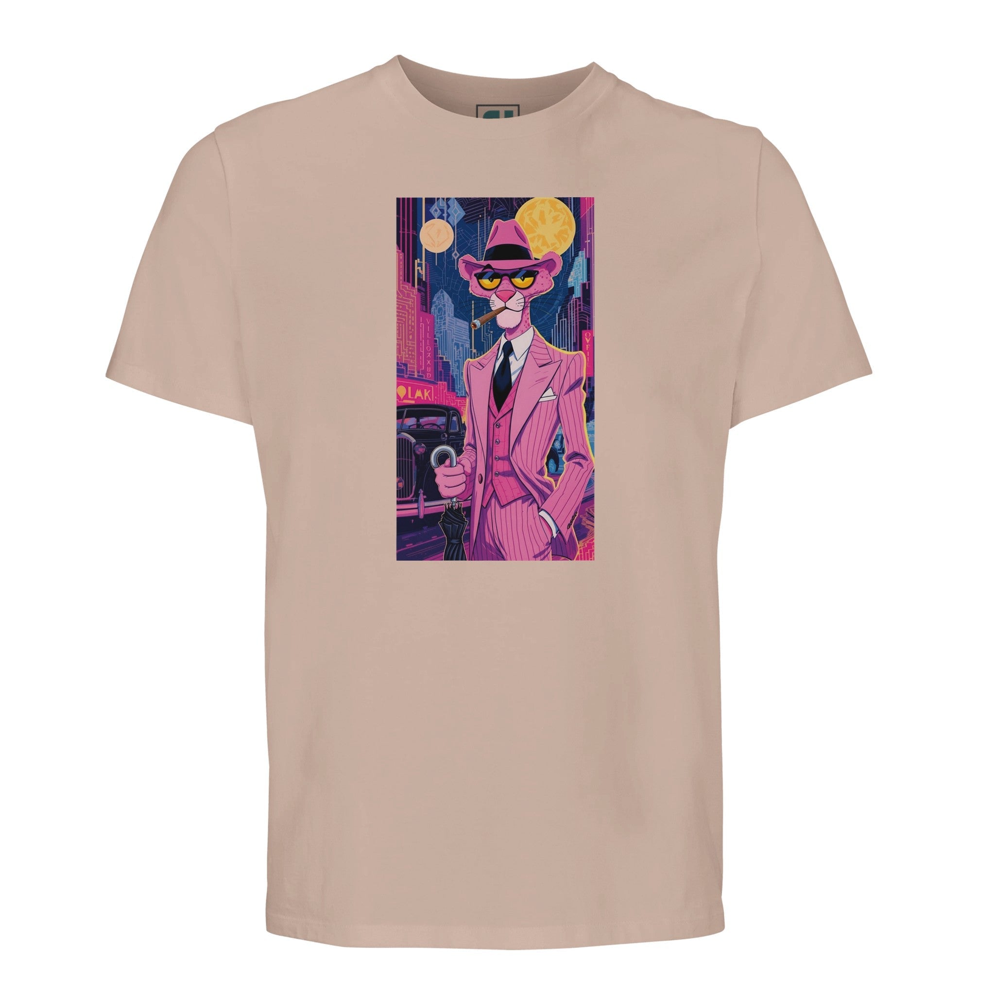 Pink Panther Noir - Retro City/ for Iconic Style/Sustainable-Organic-Cotton-Apparel