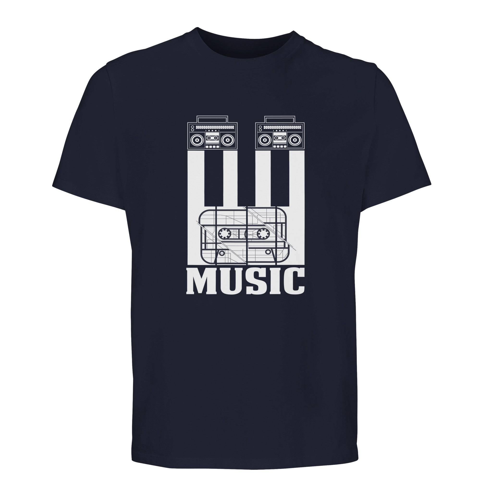 100% Organic Unisex T-shirt/Cassete-Music