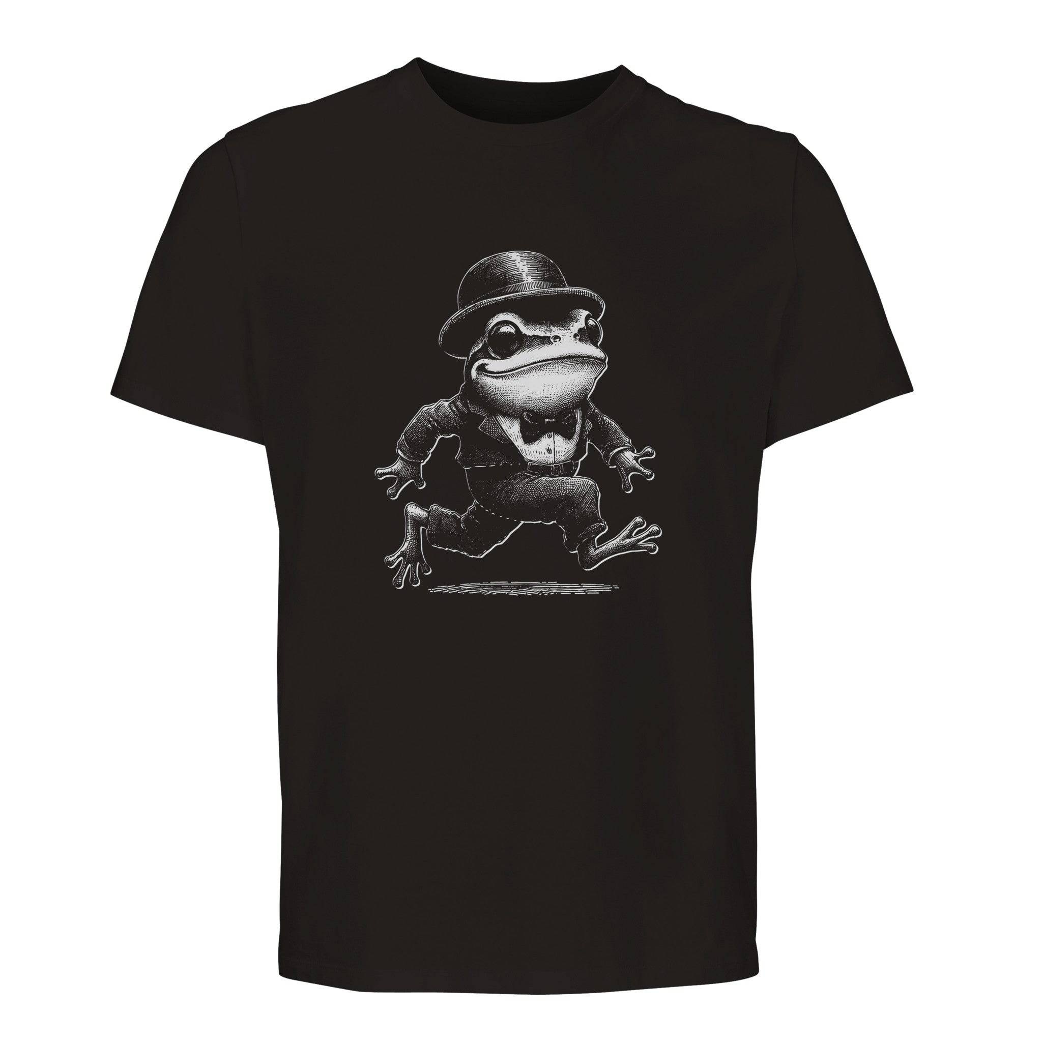 100% Organic Unisex T-shirt/Frog-Running