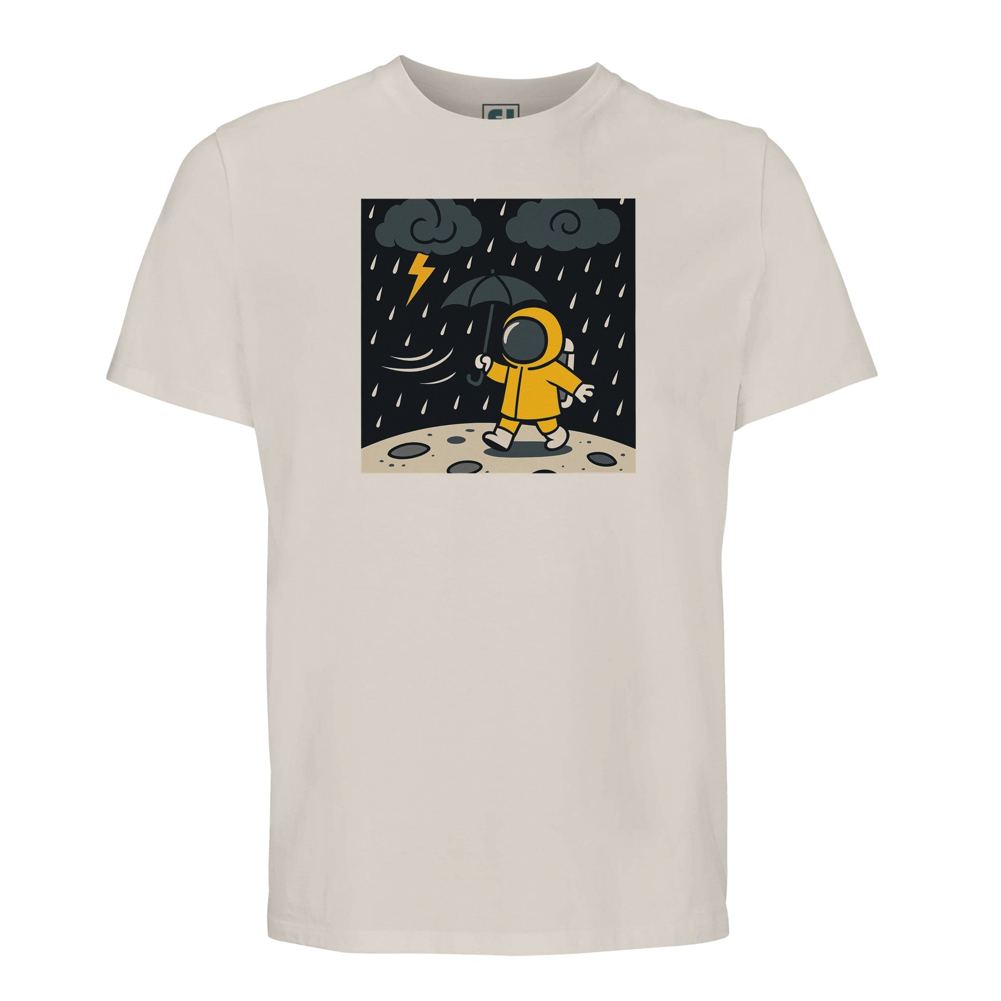 Moonwalk in the Rain Astronaut Graphic Tee/Sustainable-Organic-Cotton-Apparel