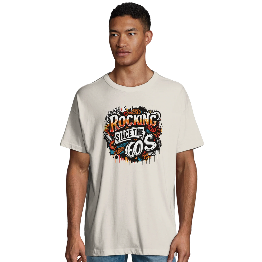 Organic Oversized T-shirt/Rocking-60's