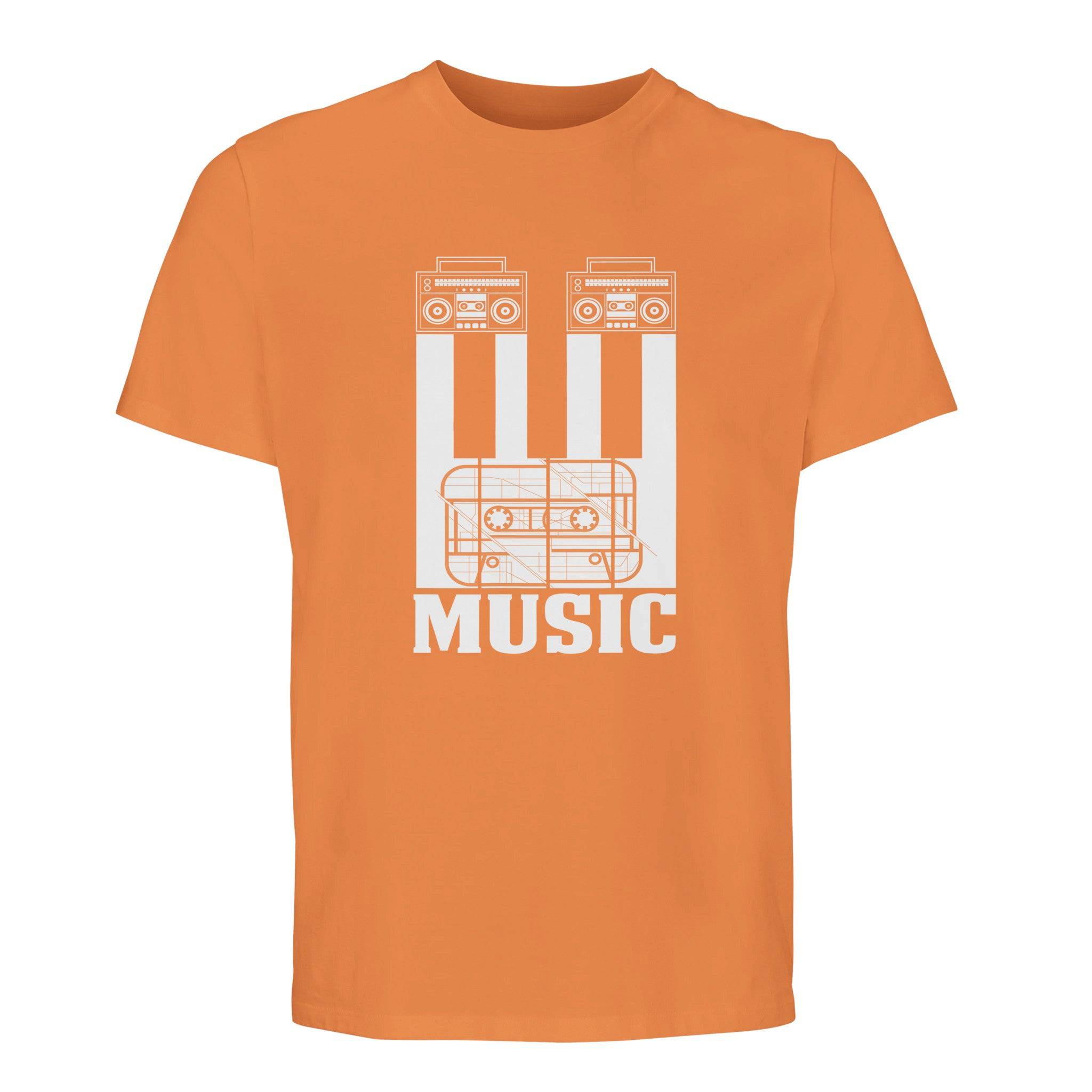 100% Organic Unisex T-shirt/Cassete-Music