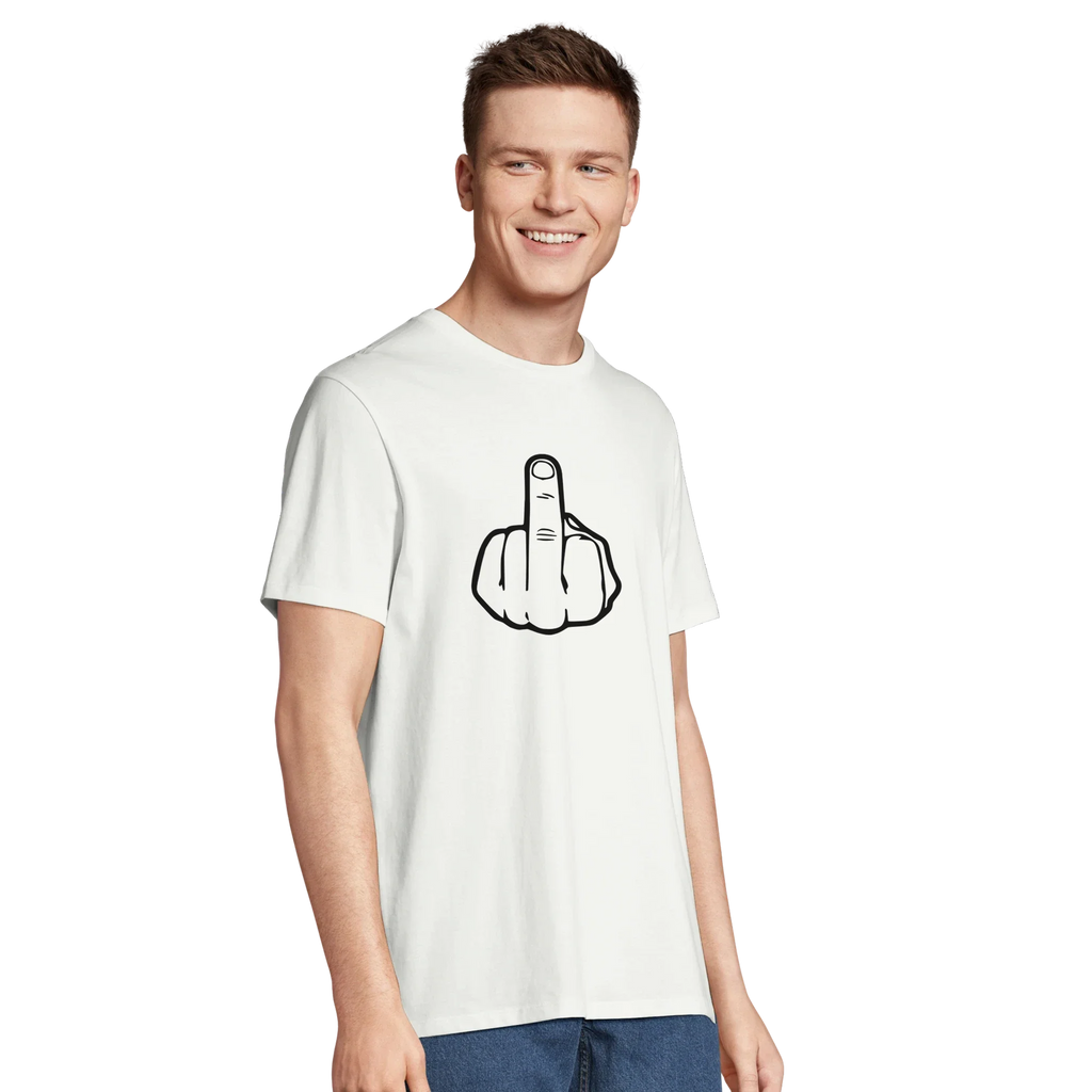 100% Organic Unisex T-shirt/Middle-Finger