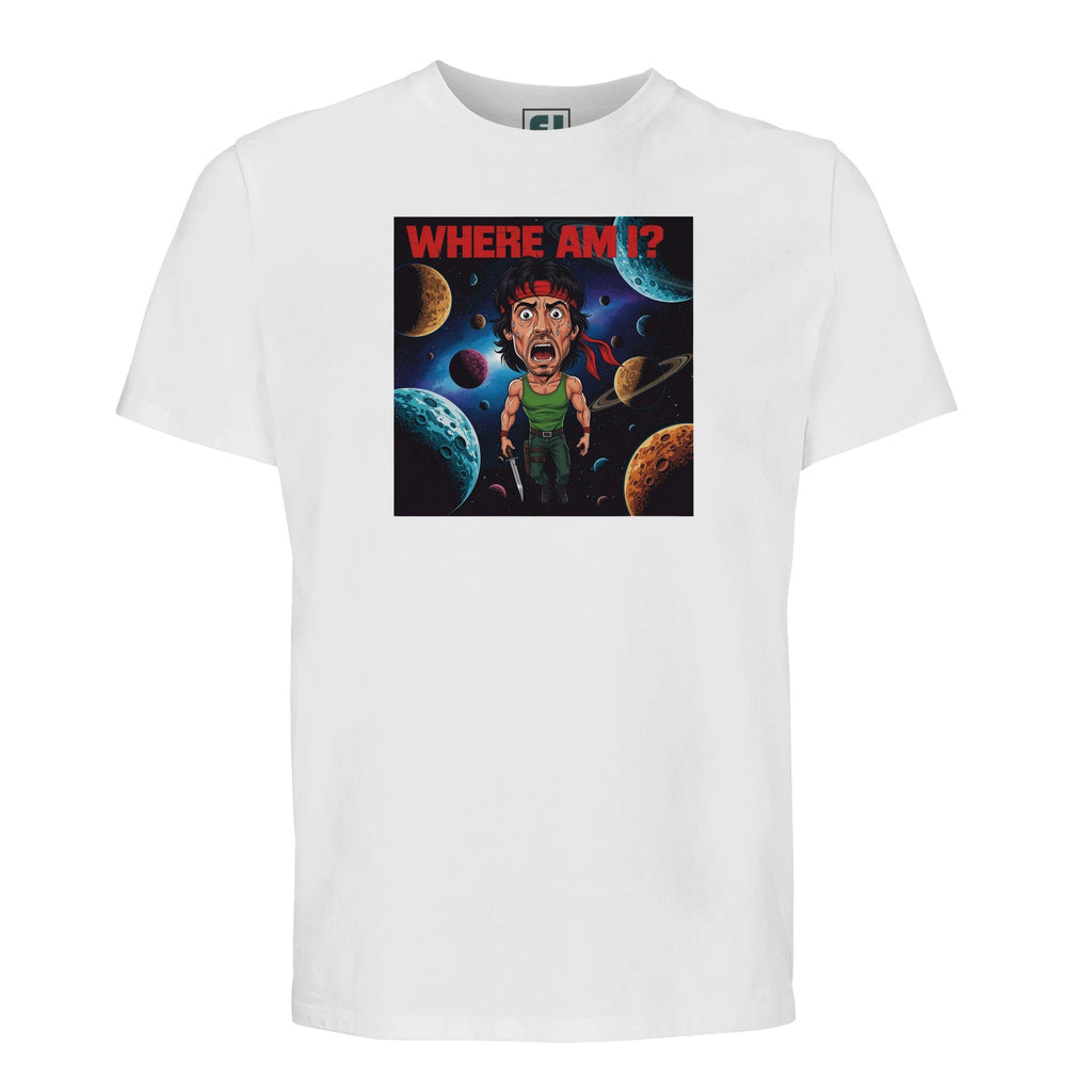 Cosmic Rambo 'WHERE AM I?'/Sustainable-Organic-Cotton-Apparel