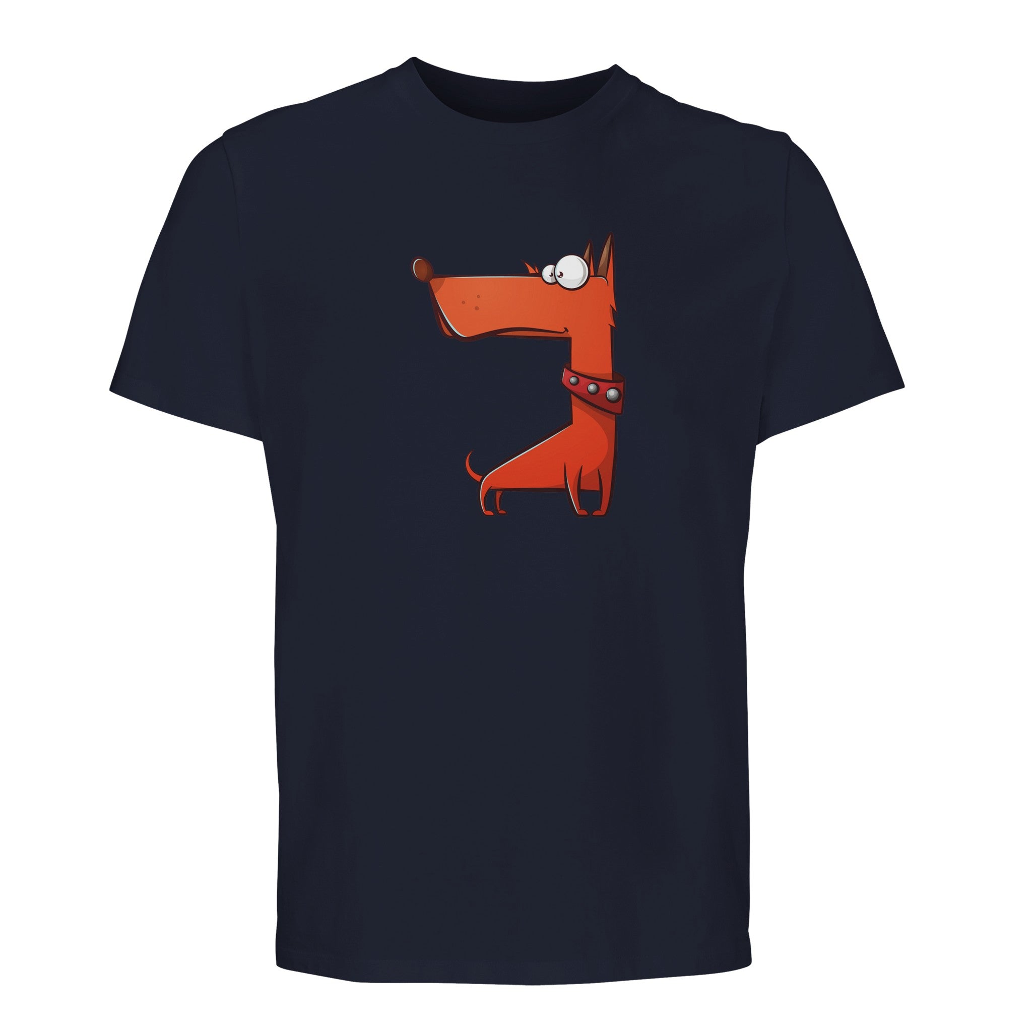 100% Organic Unisex T-shirt/Funny-Orange-Dog2