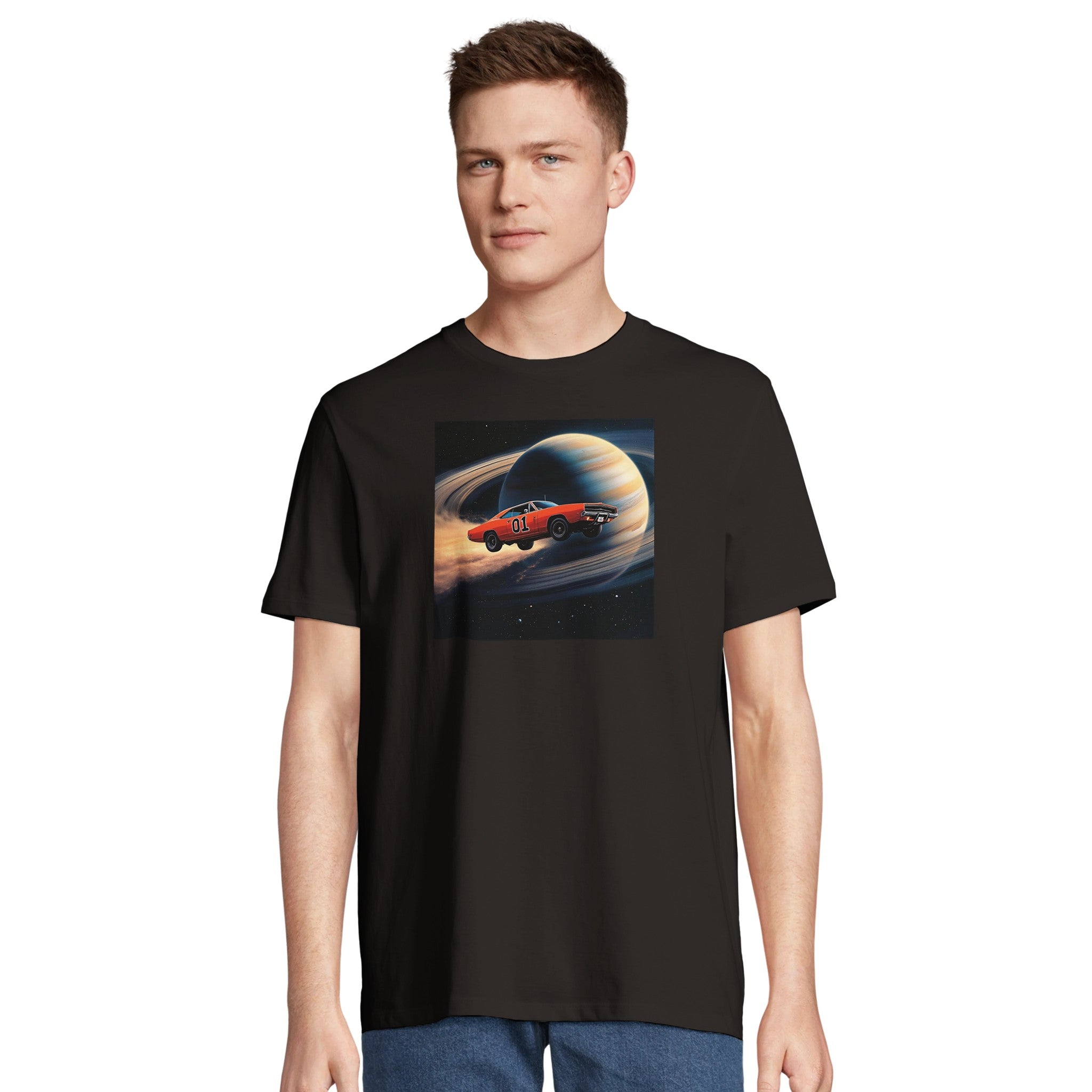 Cosmic Muscle Car/Fly Through the Galaxy in Style/Sunsustainable-Organic-Cotton-Apparel