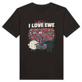 100% Organic Unisex T-shirt/I-Love-Ewe