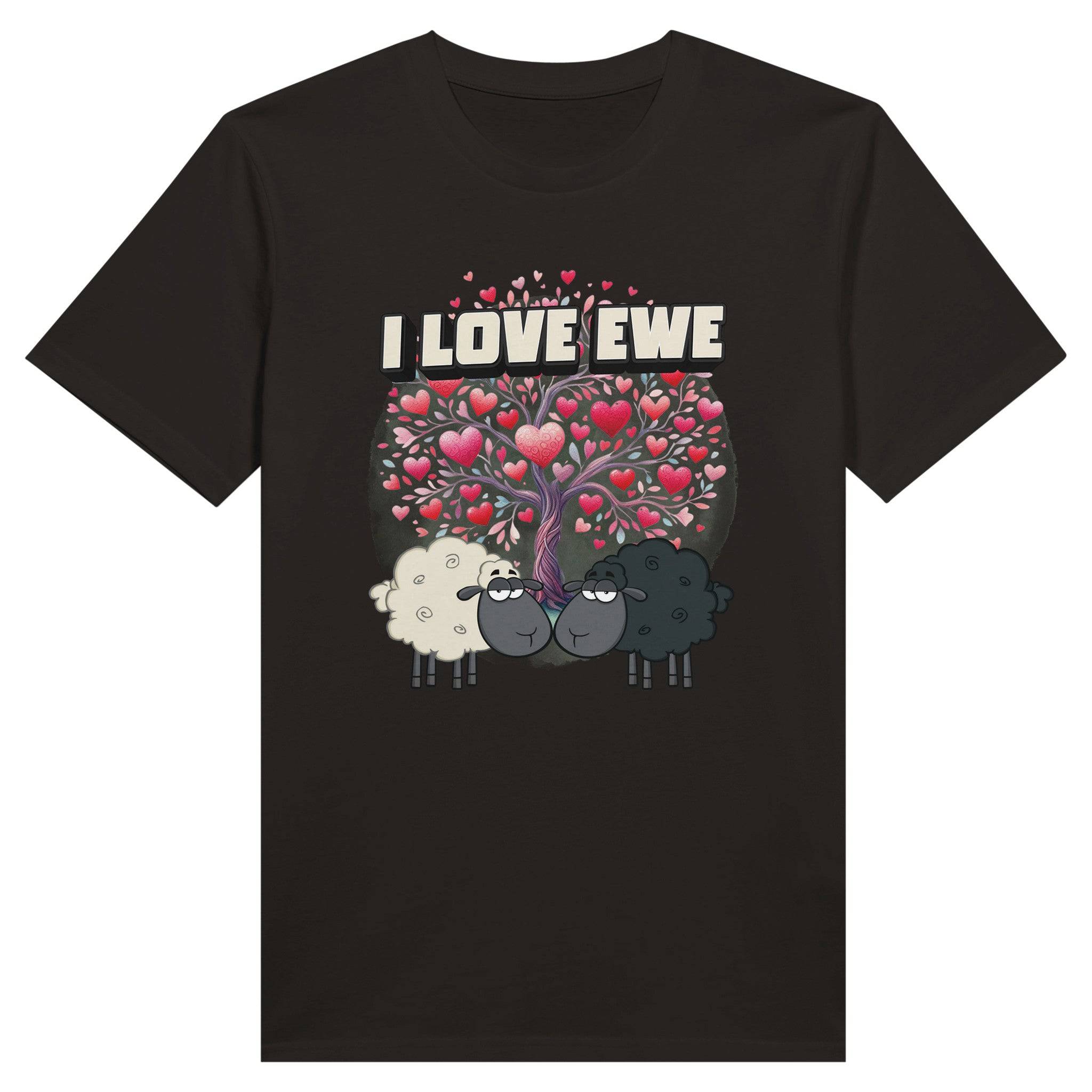 100% Organic Unisex T-shirt/I-Love-Ewe