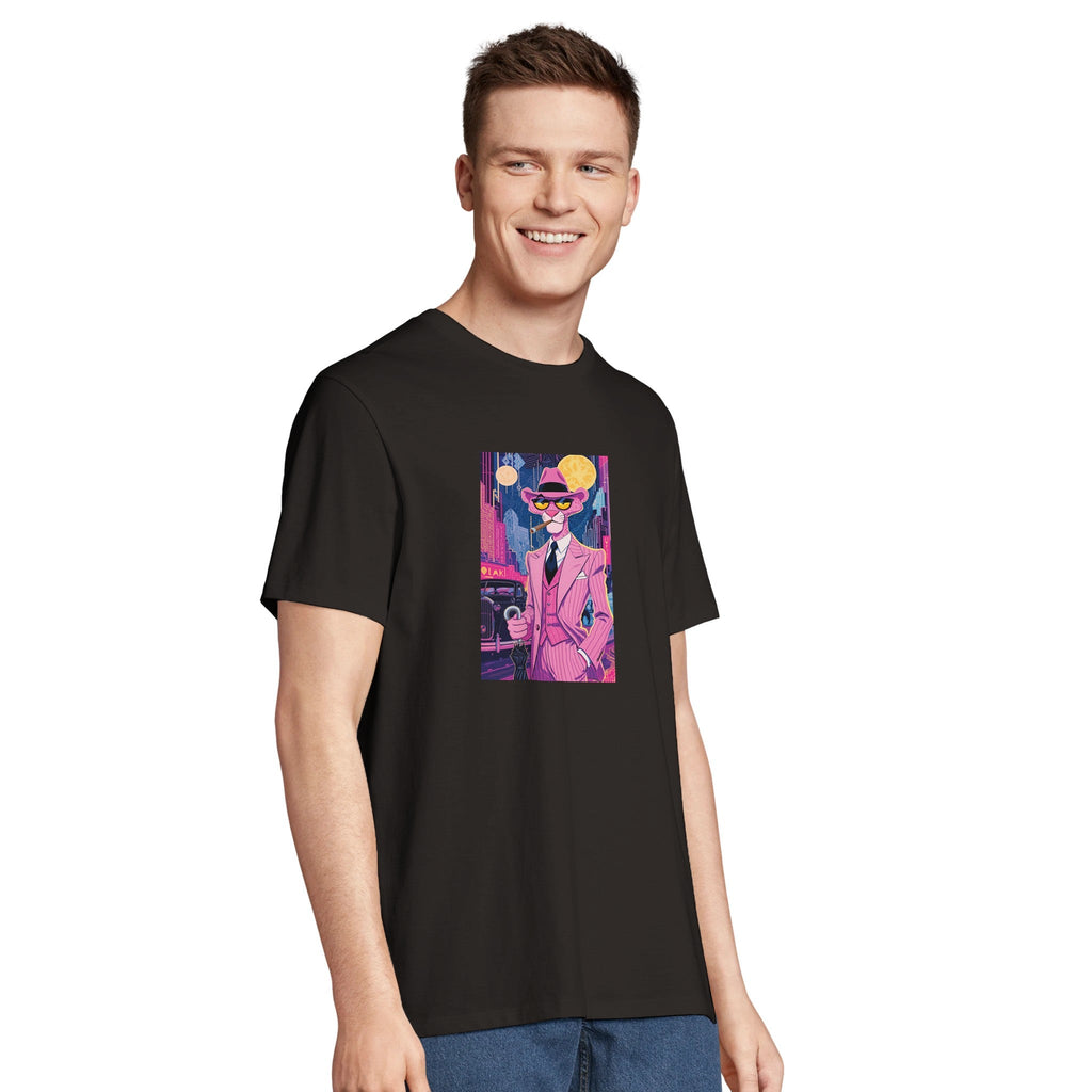 Pink Panther Noir - Retro City/ for Iconic Style/Sustainable-Organic-Cotton-Apparel