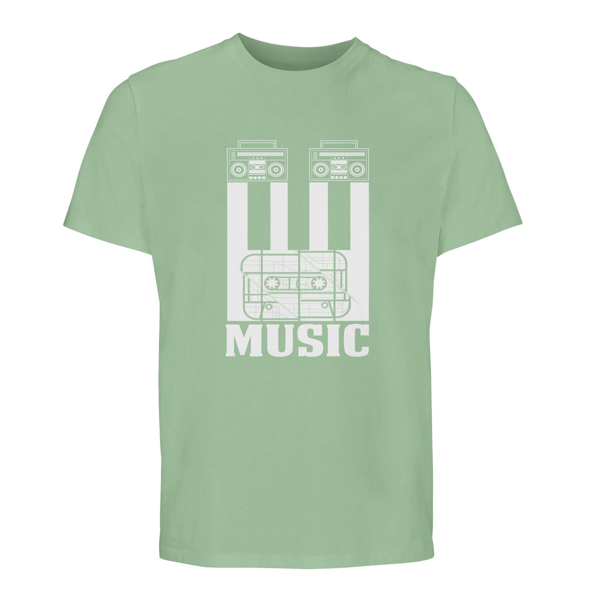 100% Organic Unisex T-shirt/Cassete-Music