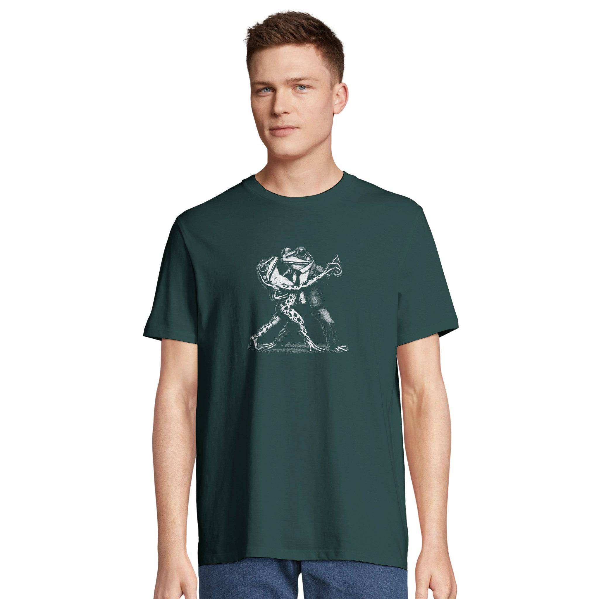 100% Organic Unisex T-shirt/Frogs-Dancing